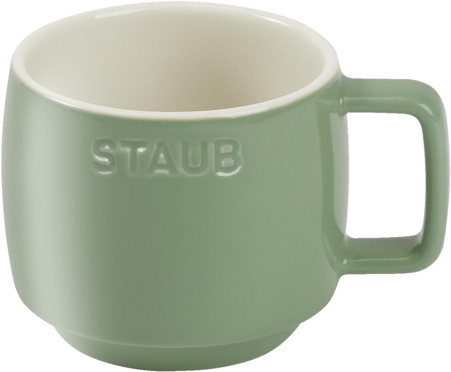 Tasse Eucalyptus S 250ml in Grün präsentiert im Onlineshop von KAQTU Design AG. Espressotassen ist von Staub