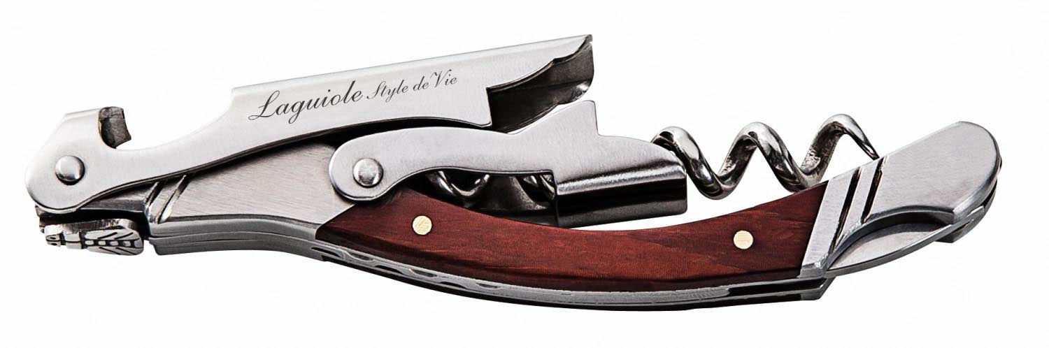 Eleganter Laguiole Korkenzieher in Roségold, hochwertig verarbeitet, ideal für Weinliebhaber und stilvolle Tischkultur.