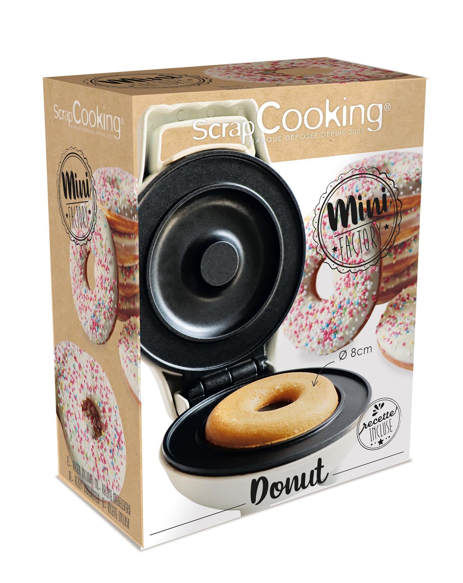 Die Mini Donut Factory von Scrap Cooking kreiert leckere Mini-Donuts, ideal für kreative Backprojekte und süsse Genüsse.
