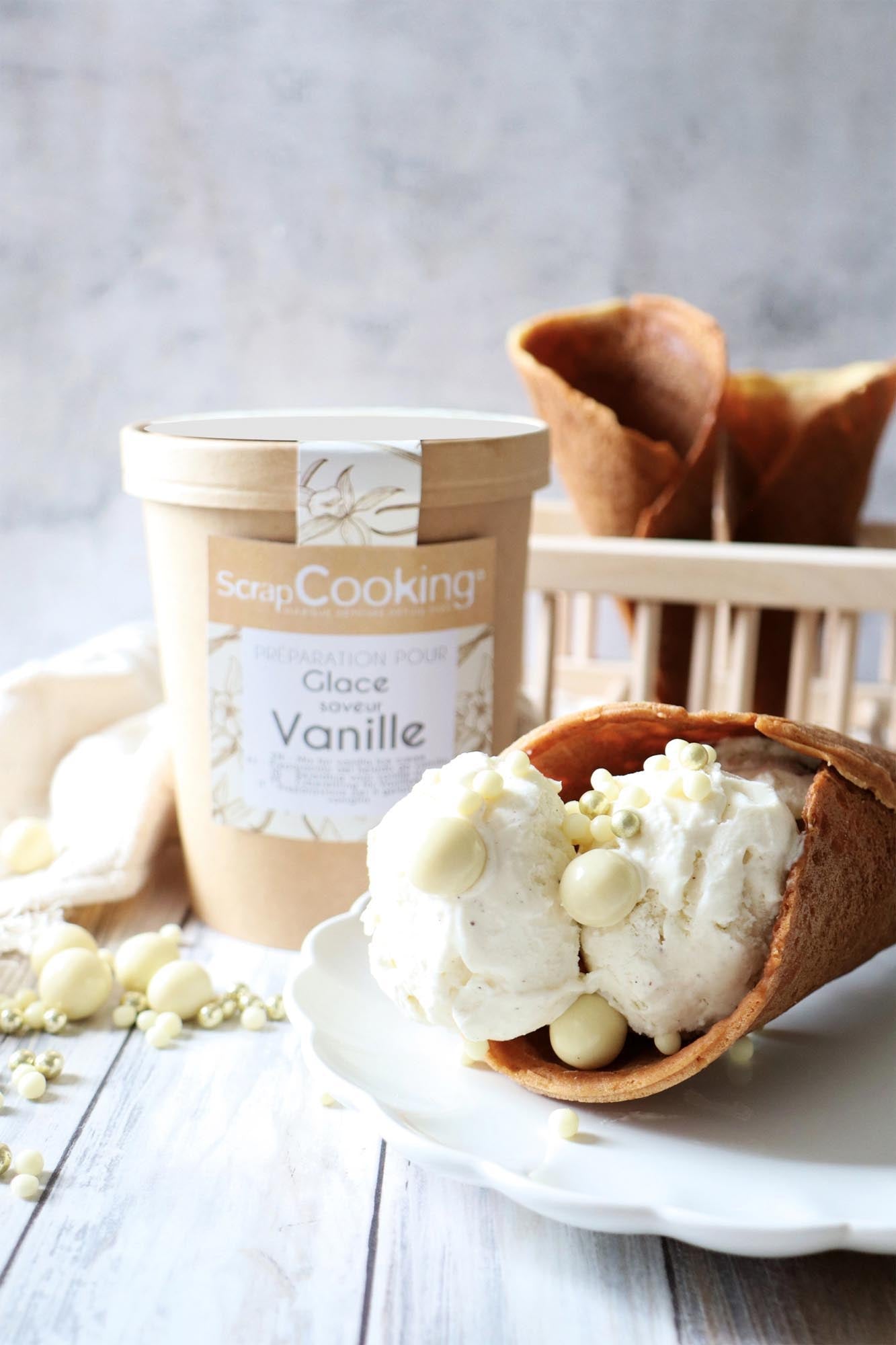 Fertigmischung für Schokoladenwaffeln von Scrap Cooking, 260g: Einfach zuzubereiten, ideal für schokoladige Desserts und Genuss.