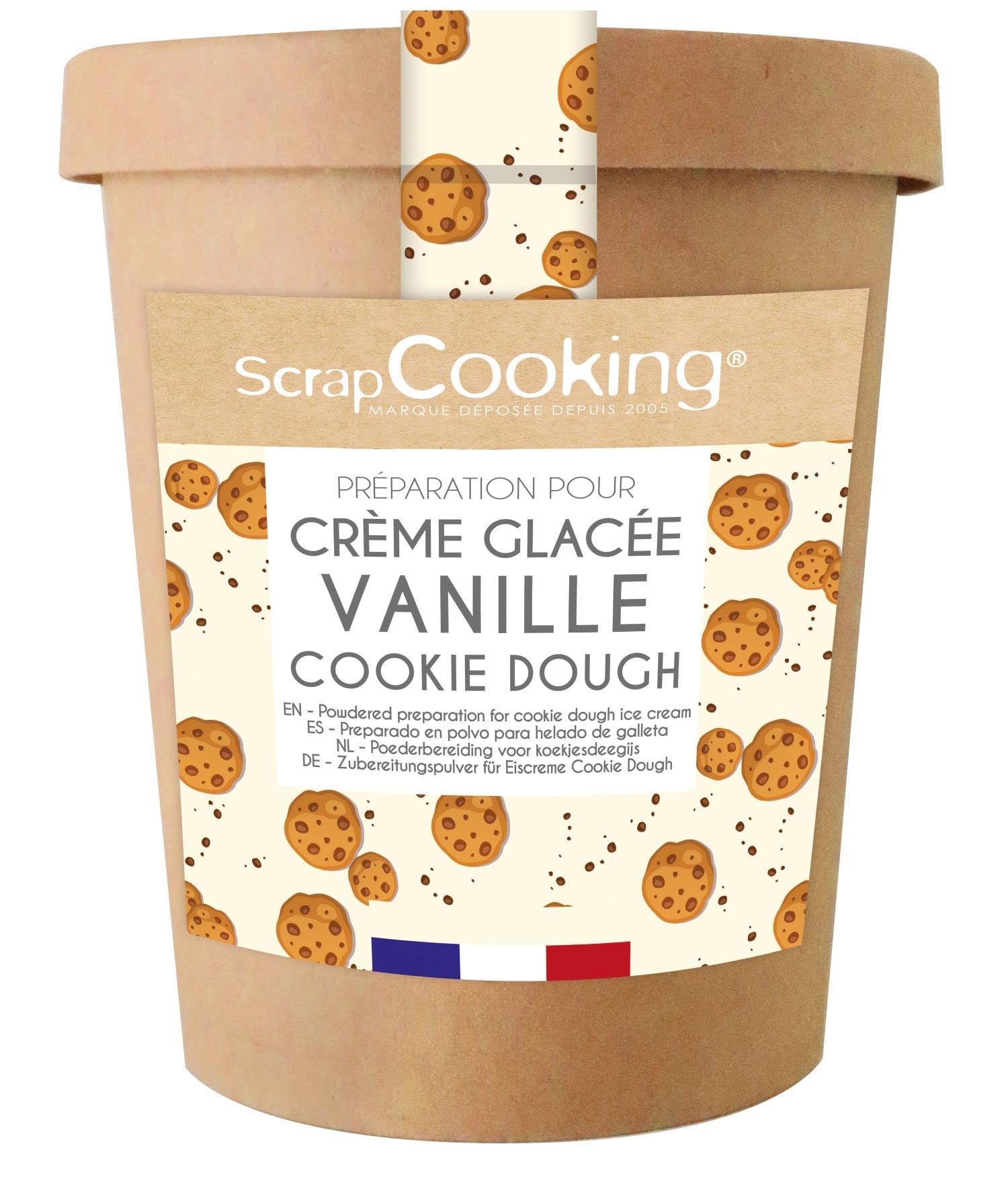 Fertigmischung für Cookie Dough Eiscreme 110g in Mehrfarbig präsentiert im Onlineshop von KAQTU Design AG. Lebensmittel ist von Scrap Cooking