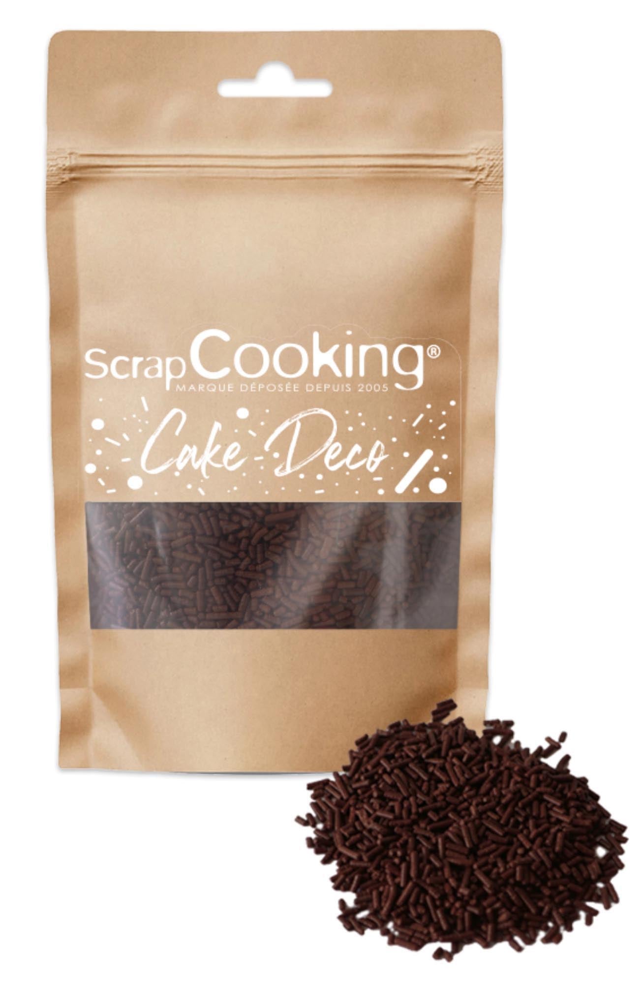 Zuckerstreussel dunkle Schokolade 70g in Mehrfarbig präsentiert im Onlineshop von KAQTU Design AG. Lebensmittel ist von Scrap Cooking