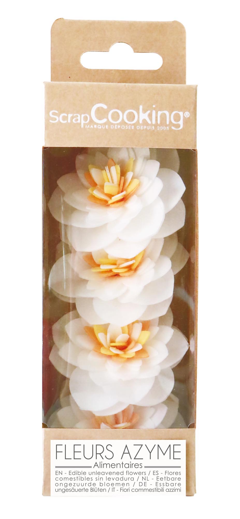 4er Set Kamelien aus Esspapier in Mehrfarbig präsentiert im Onlineshop von KAQTU Design AG. Lebensmittel ist von Scrap Cooking