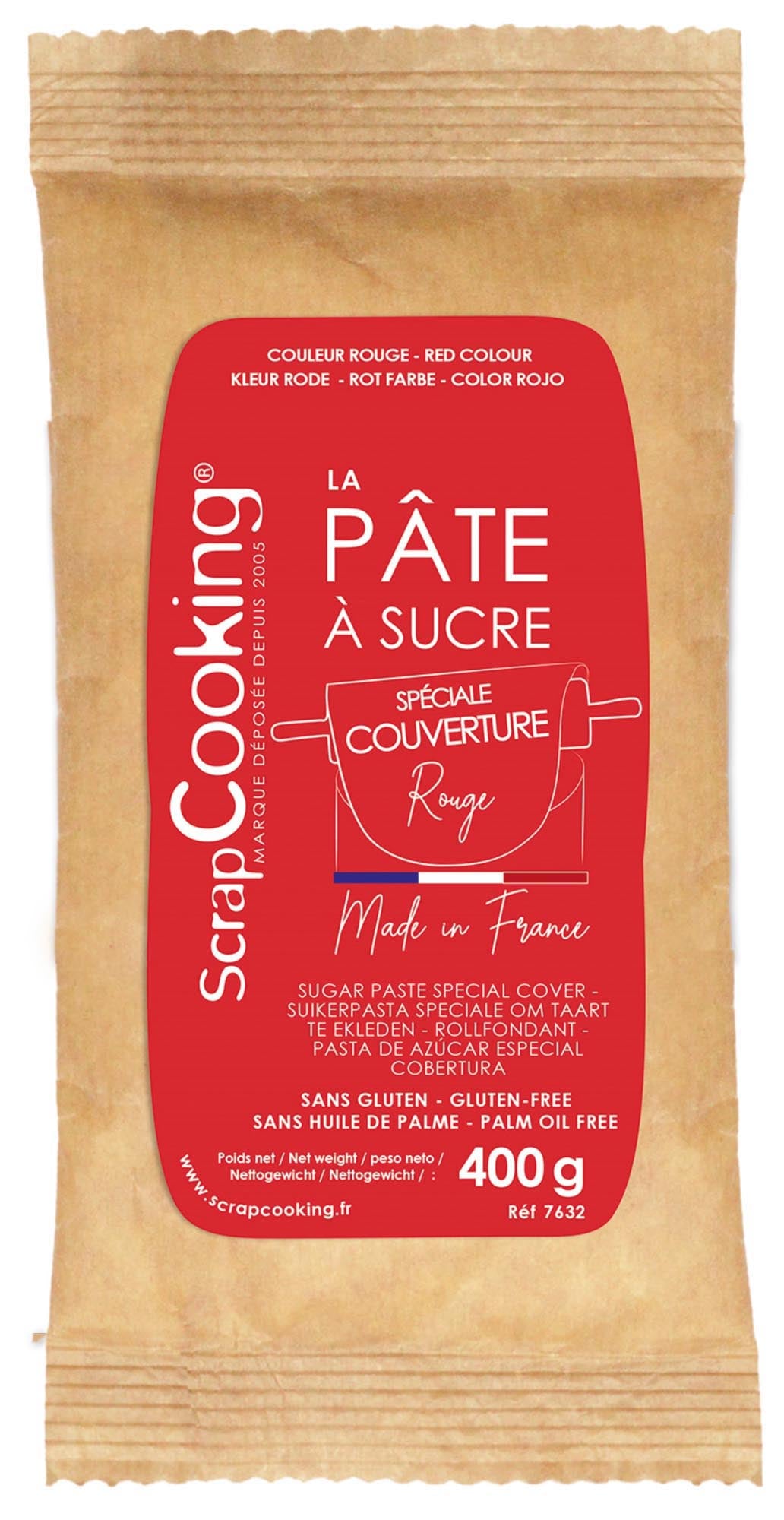 Rollfondant 400g rot in Rot präsentiert im Onlineshop von KAQTU Design AG. Lebensmittel ist von Scrap Cooking