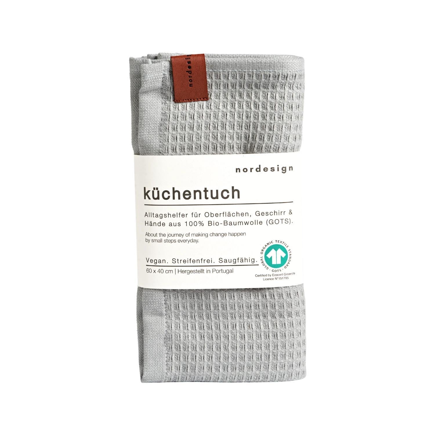 Küchentuch Stockholm Grey, hellgrau 40x60cm in Grau präsentiert im Onlineshop von KAQTU Design AG. Küchentuch ist von Nordesign