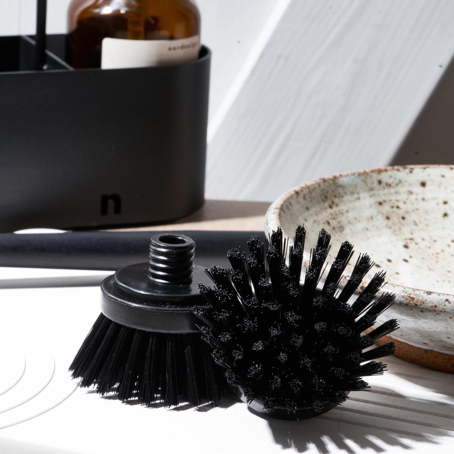 Praktisches 2er Set Wechselbürsten aus Kunststoff von Nordesign, Masse: H5.5cm B12cm T6.5cm, ideal für vielseitige Anwendungen.