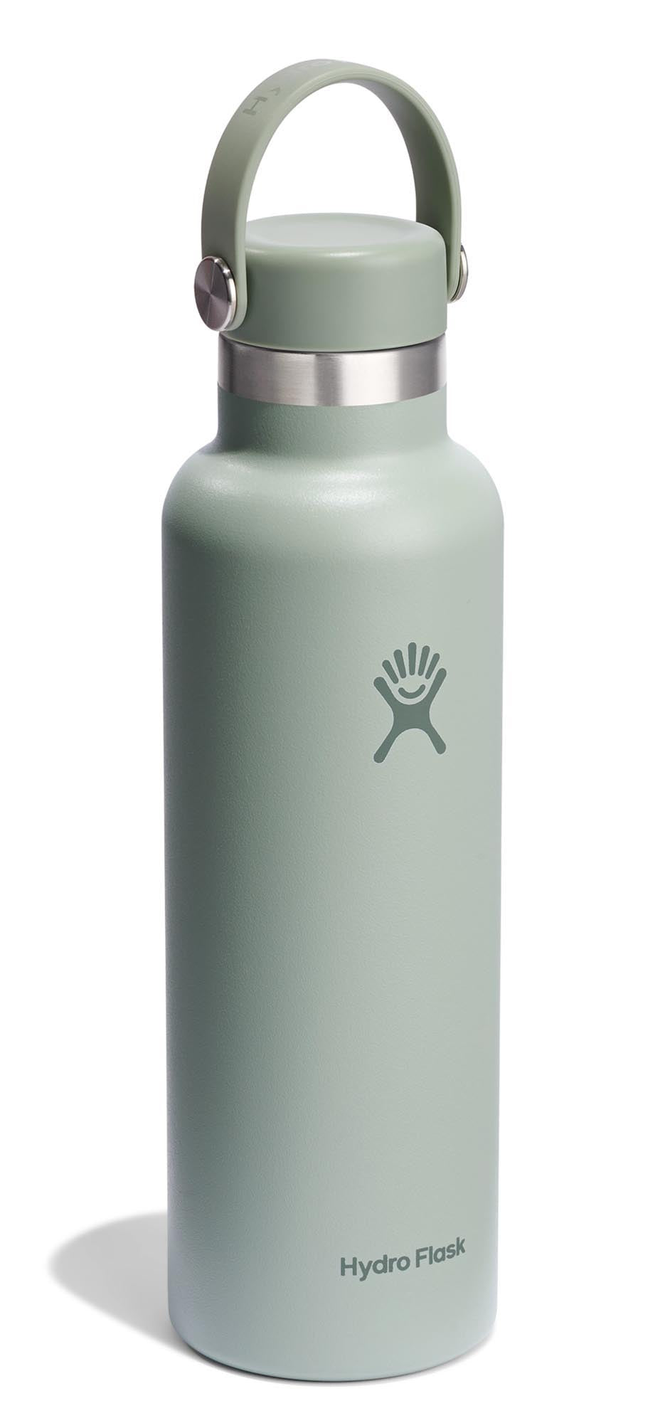 Stylische Hydro Flask Trinkflasche in Agave, 620ml, mit flexiblem Deckel für einfaches Trinken und optimalen Komfort unterwegs.