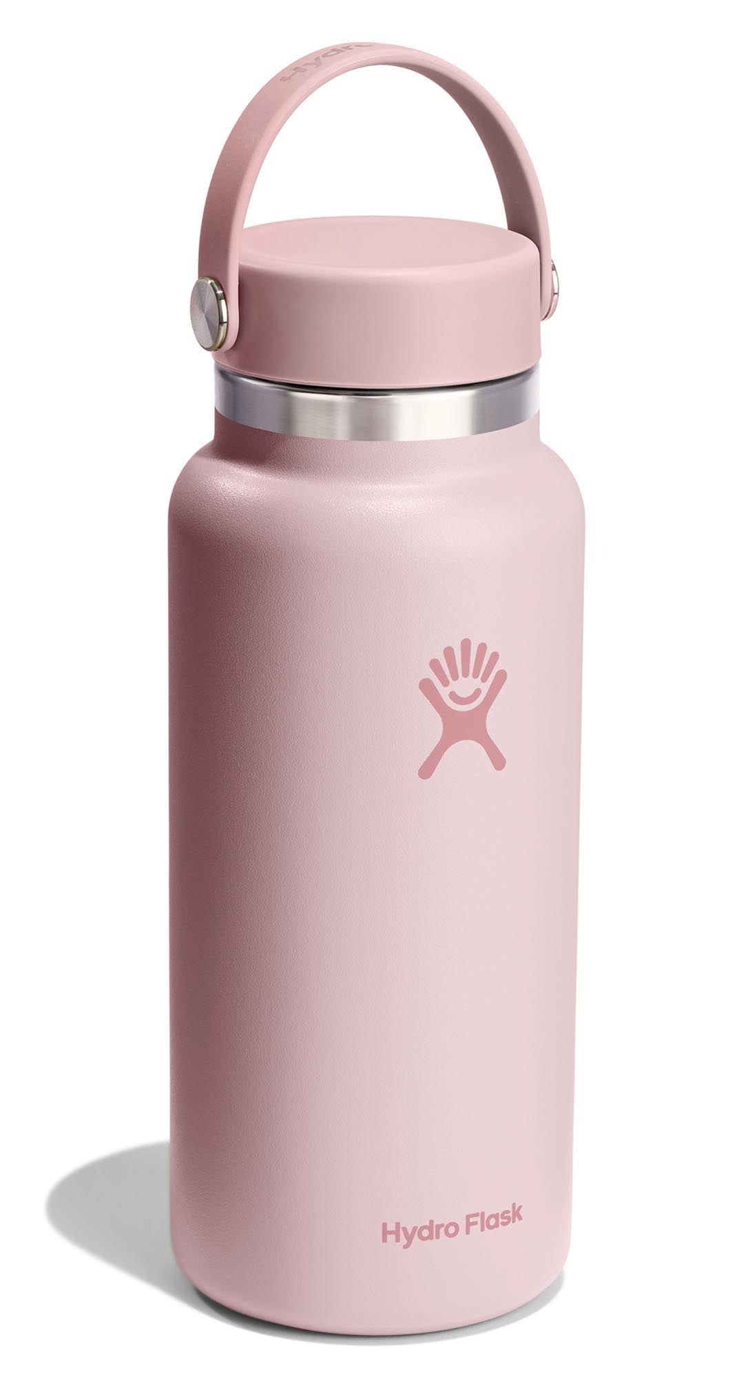 Stylische Trinkflasche mit Wide Flex Deckel in einem lebhaften Trillium-Grün, ideal für unterwegs und perfekt für Hydration.