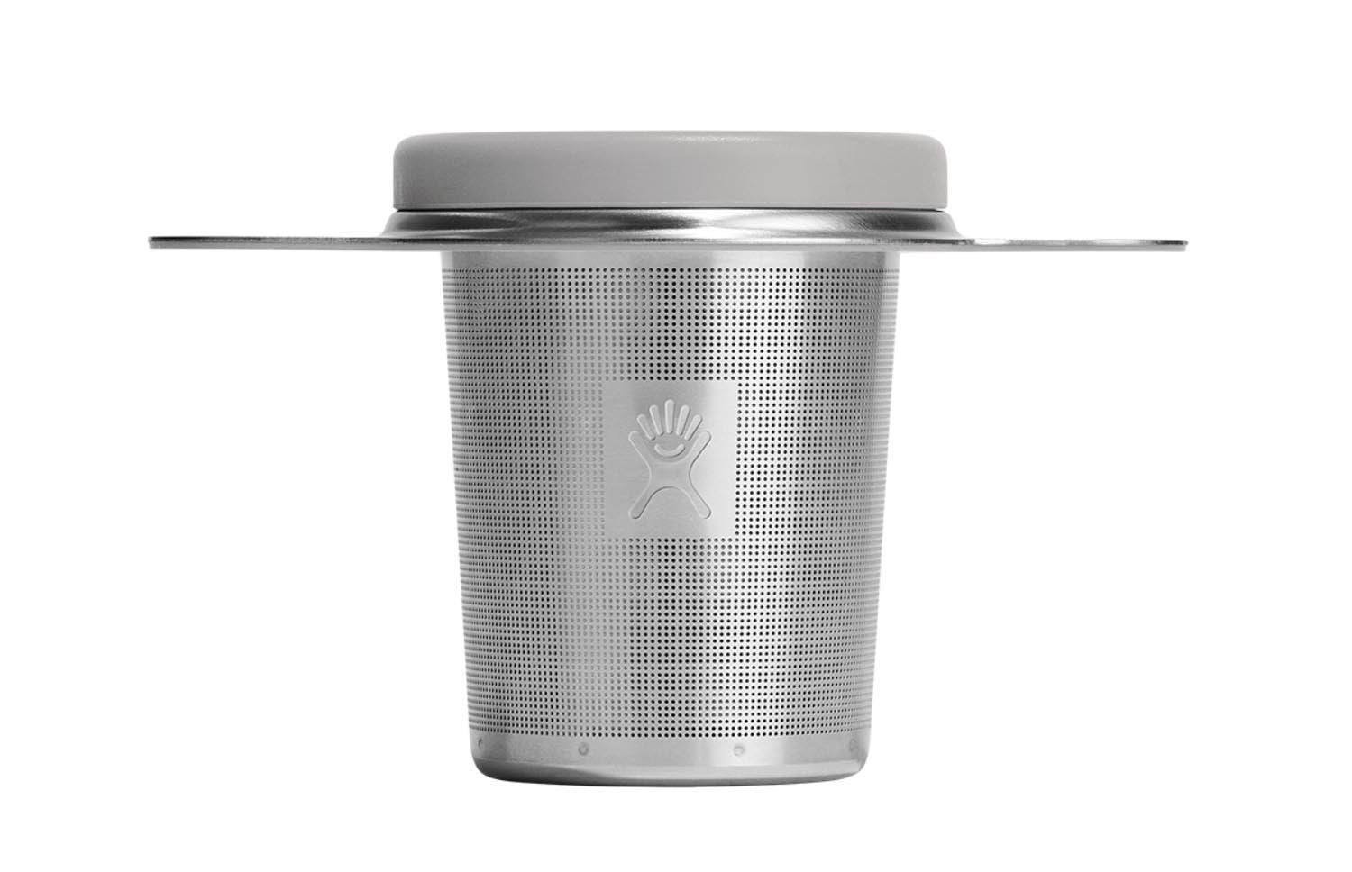 Elegante Tee-Infuser-Flasche in natürlicher Birkenholz-Optik von Hydro Flask, ideal für die Zubereitung von Tee unterwegs.
