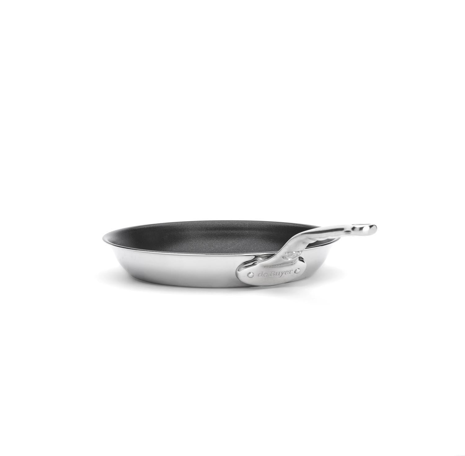 De Buyer Affinity Bratpfanne 28cm, Edelstahl, Antihaft, langlebig, perfekt für gesundes und präzises Braten und Kochen.
