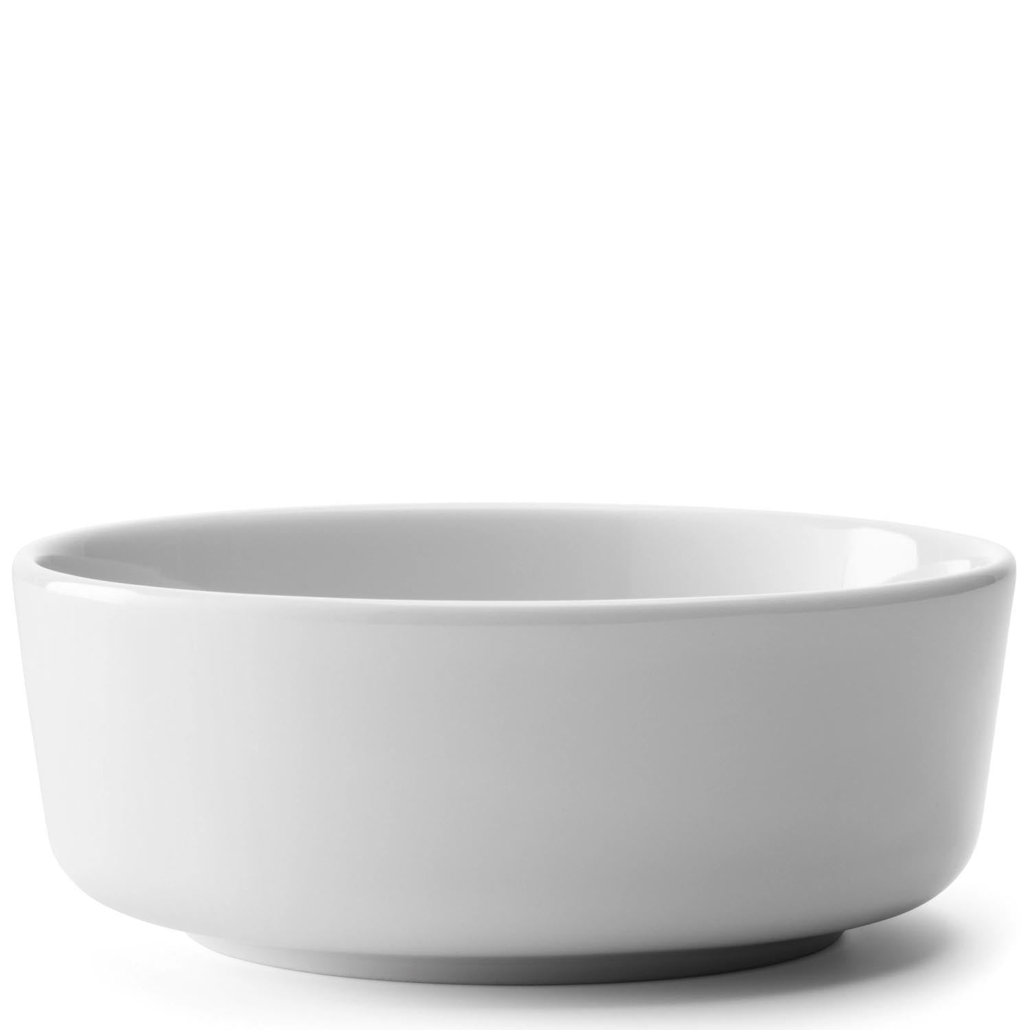 Elegantes 2er Set weisse Schalen (15 cm) von LSA, ideal für stilvolles Servieren und moderne Tischgestaltung.