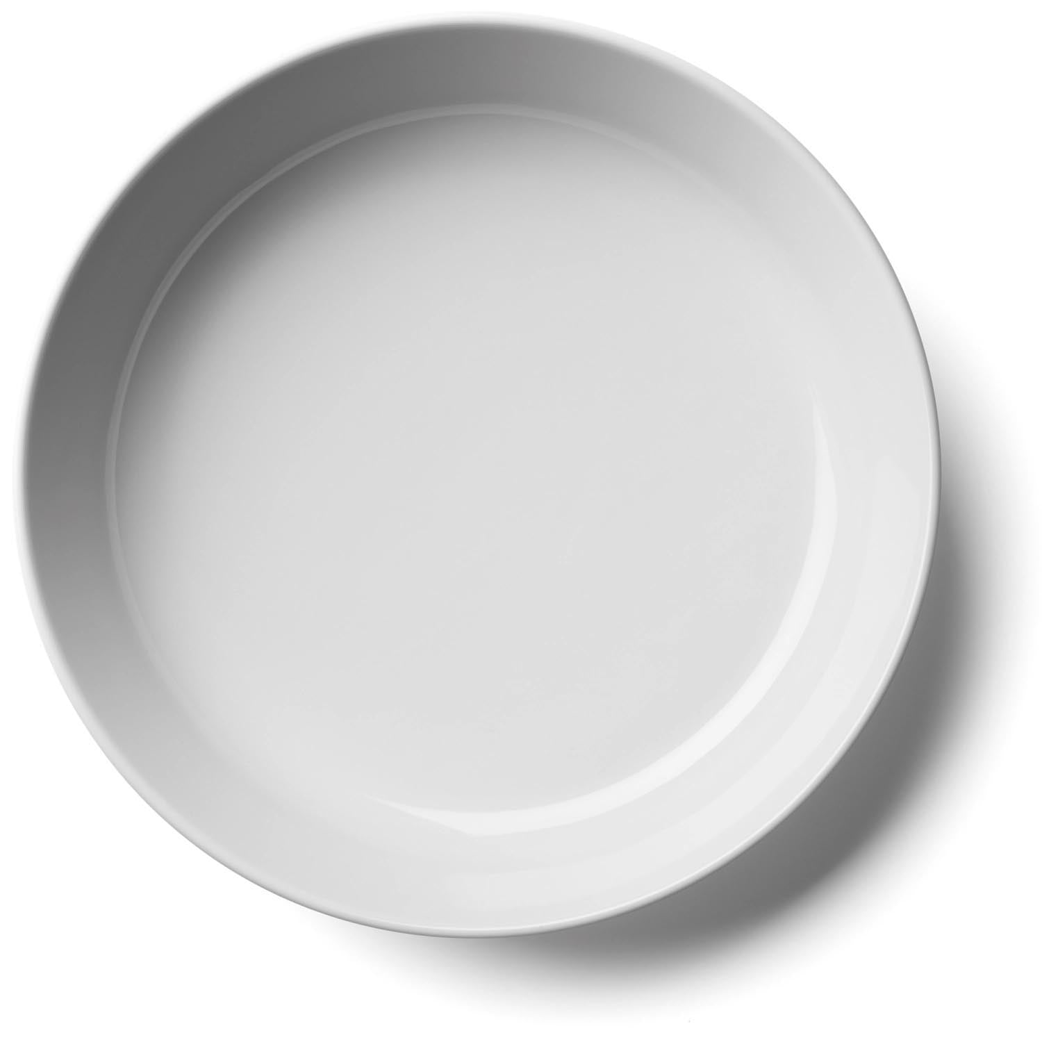 Elegantes 2er Set tiefer Teller von LSA, 24 cm, in Weiss. Ideal für stilvolles Servieren und moderne Tischdekoration.