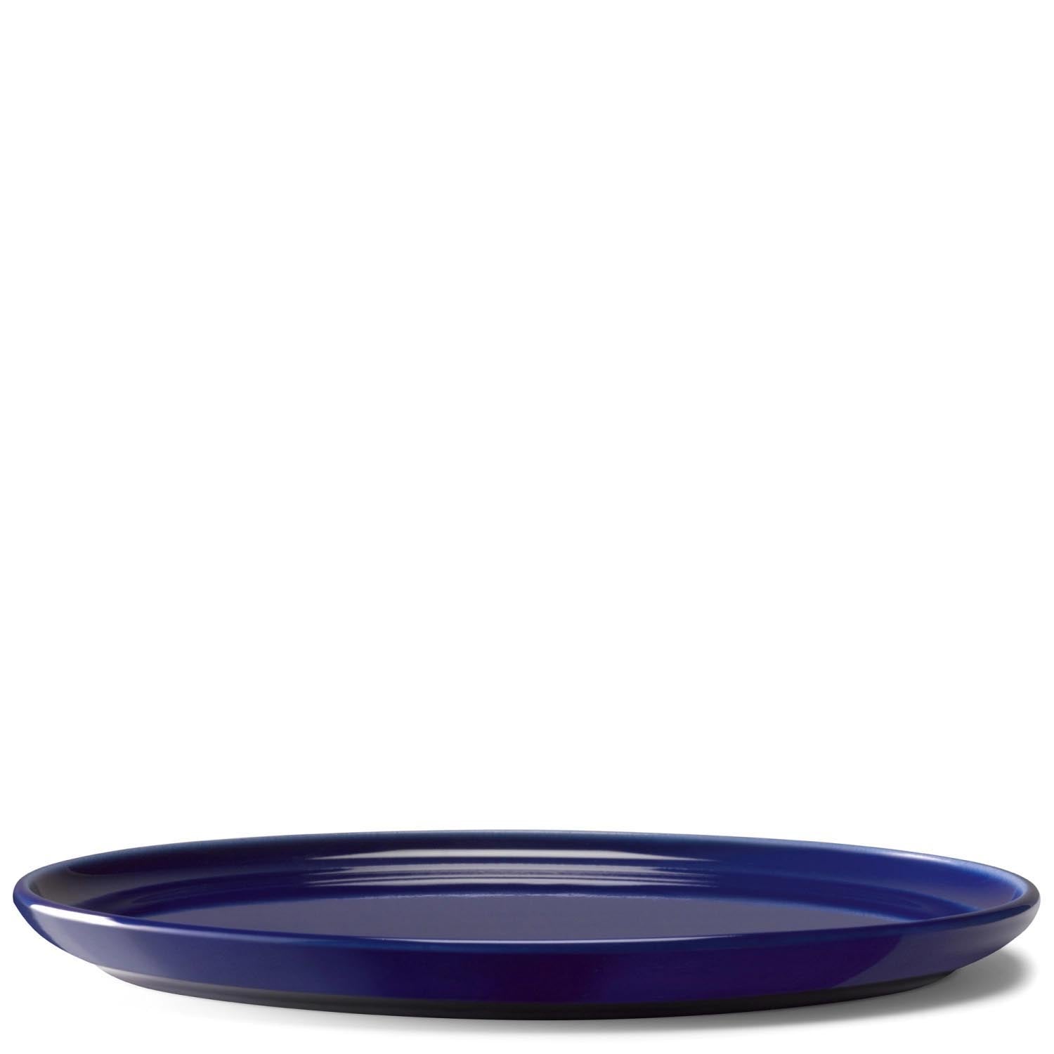 Set aus 2 flachen Tellern (20 cm) in Kobaltblau von LSA, perfekt für elegante Tischgestaltung und zeitgemässe Ästhetik.