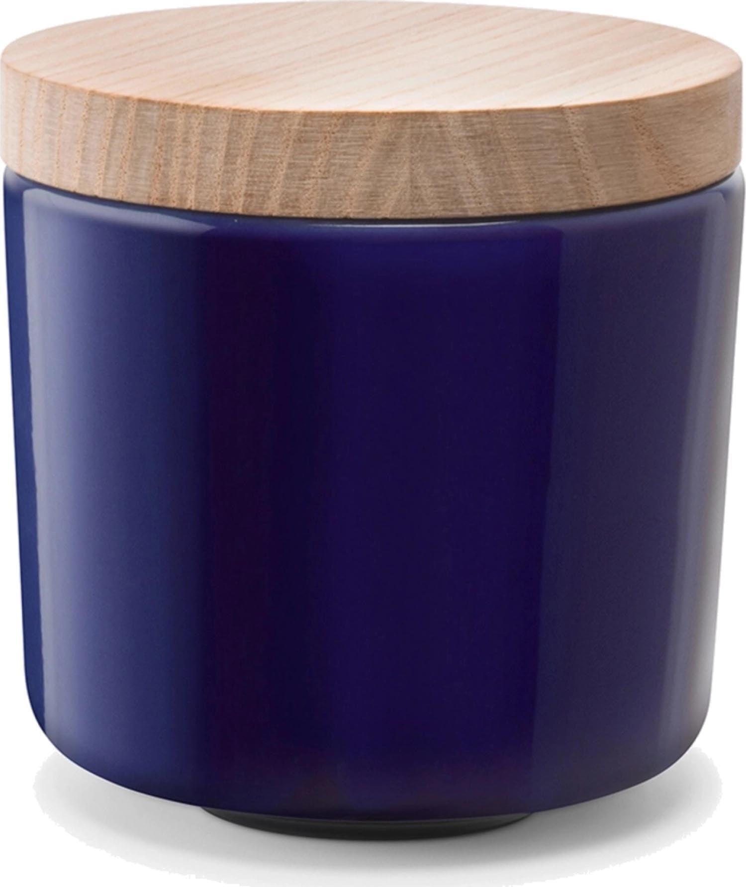 Collective Dose H8.5cm mit Deckel Esche cobalt in Blau präsentiert im Onlineshop von KAQTU Design AG. Zuckerstreuer ist von LSA