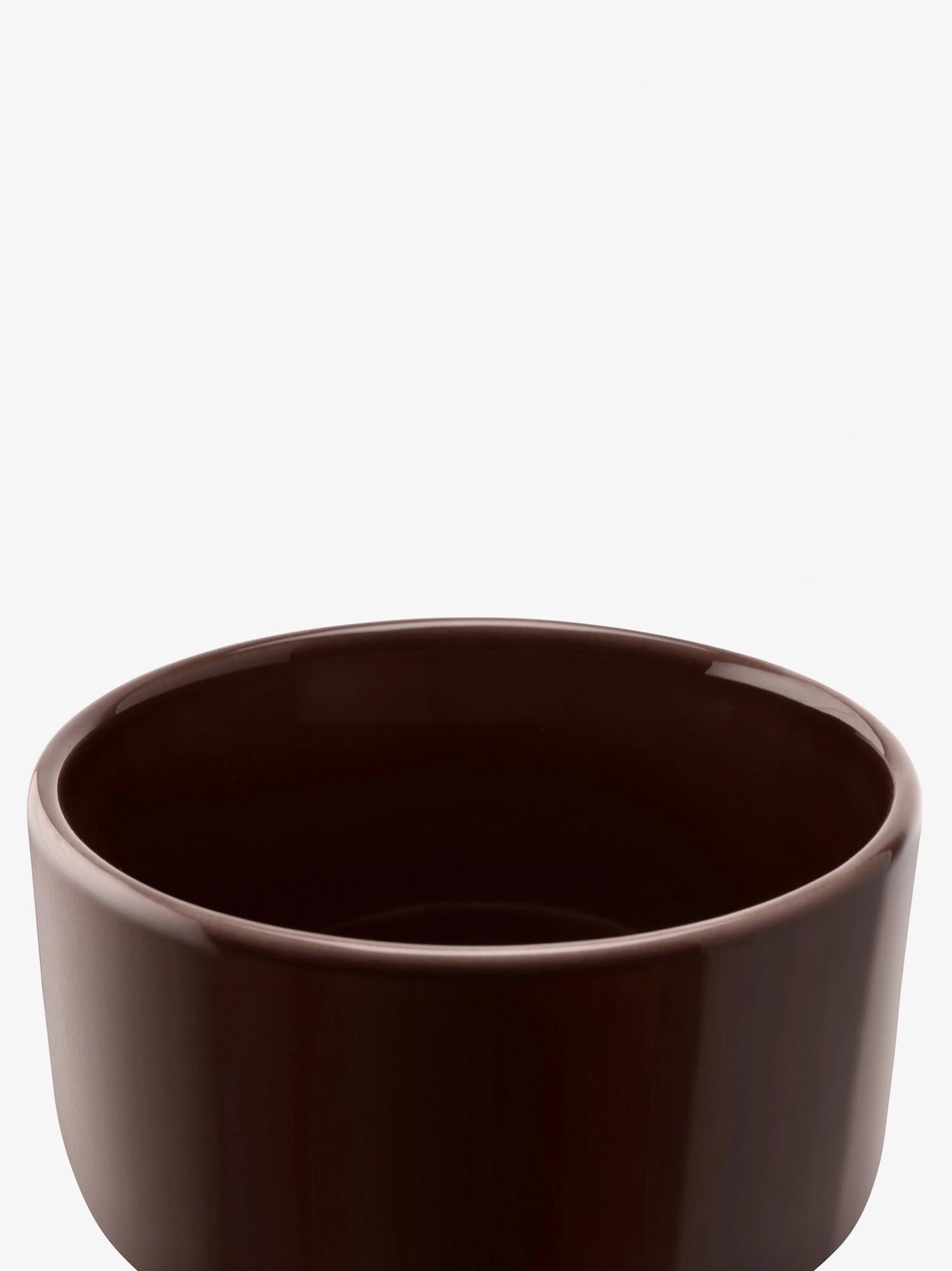 Elegantes 2er Set LSA Collective Schalen in Mocha, 8 cm, ideal für stilvolles Servieren und Präsentieren von Speisen.