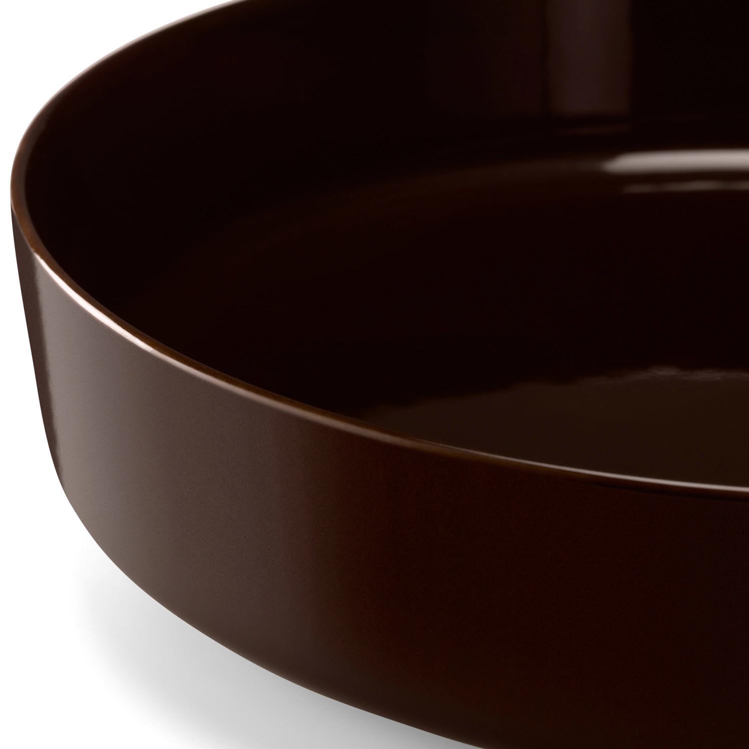 Elegante LSA Collective Schale in Mocha, 30 cm Durchmesser, ideal für stilvolle Dekoration und modernes Design.