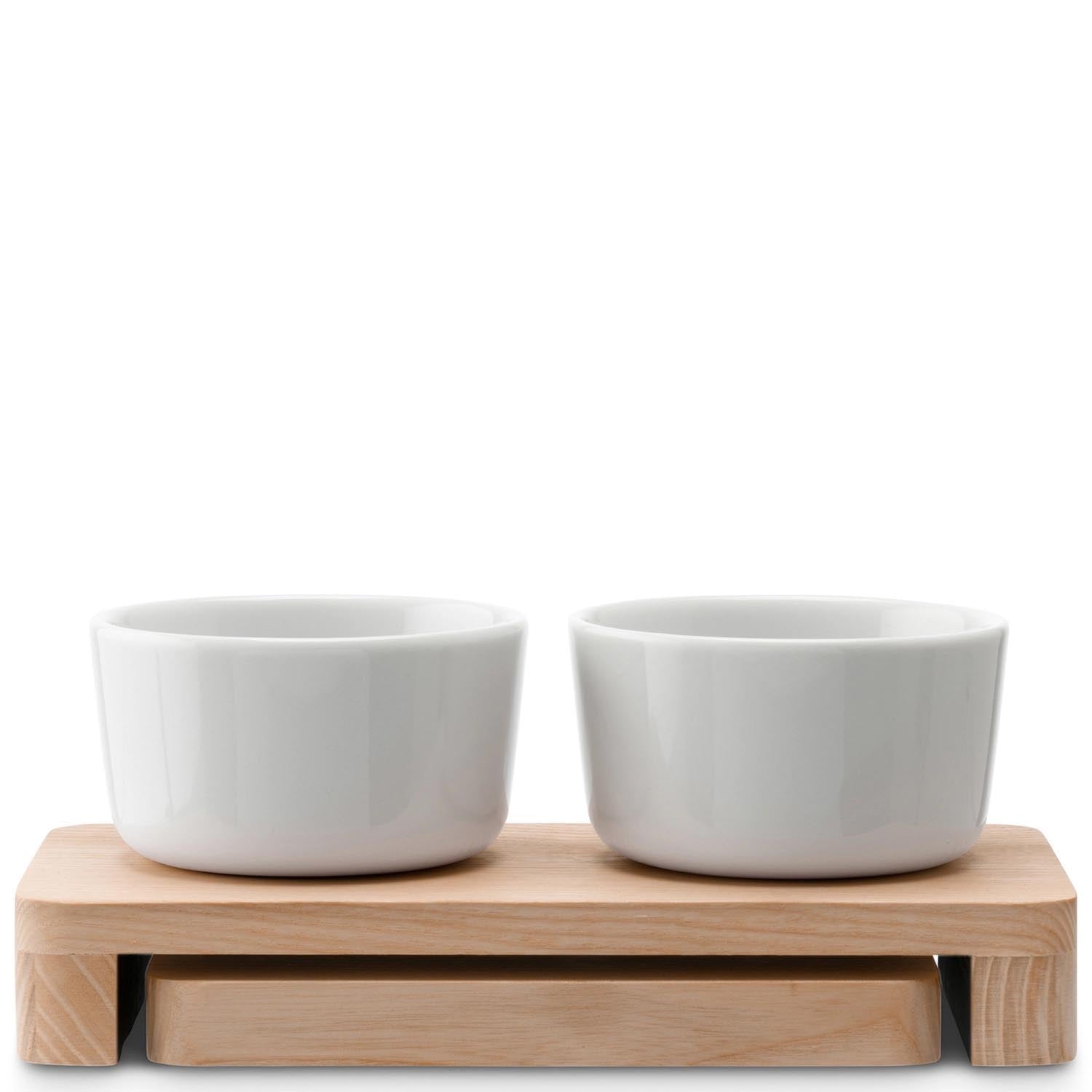 Collective Servierset LxBxH19.5x16x8cm Esche weiss in Weiss präsentiert im Onlineshop von KAQTU Design AG. Schale ist von LSA