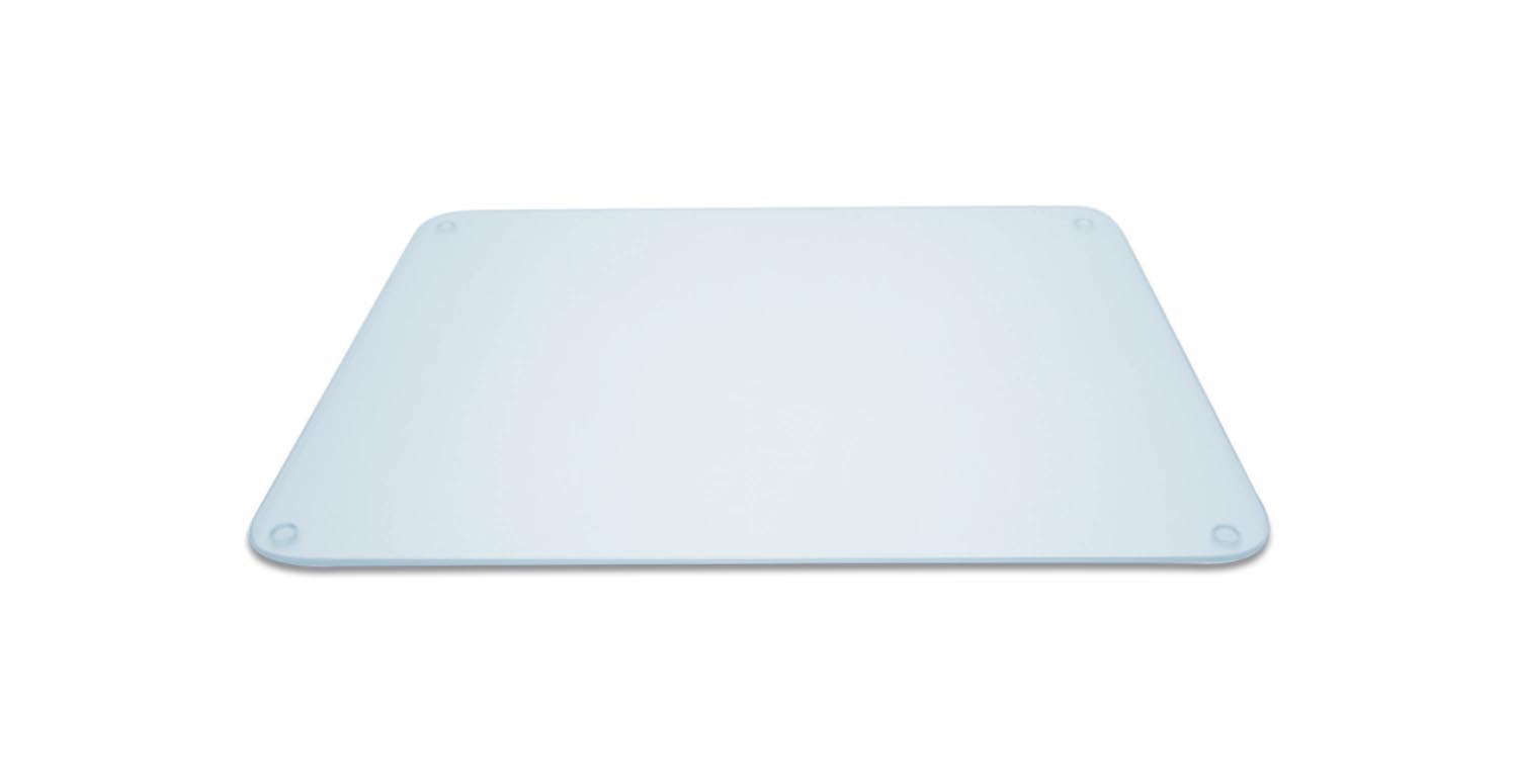 Glaskeramik Abdeckung 40x30cm Oberfläche geriffelt klar in Transparent präsentiert im Onlineshop von KAQTU Design AG. Schneidbrett ist von Pebbly