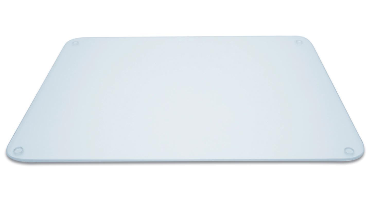 Glaskeramik Abdeckung 50x40cm Oberfläche geriffelt klar in Transparent präsentiert im Onlineshop von KAQTU Design AG. Schneidbrett ist von Pebbly