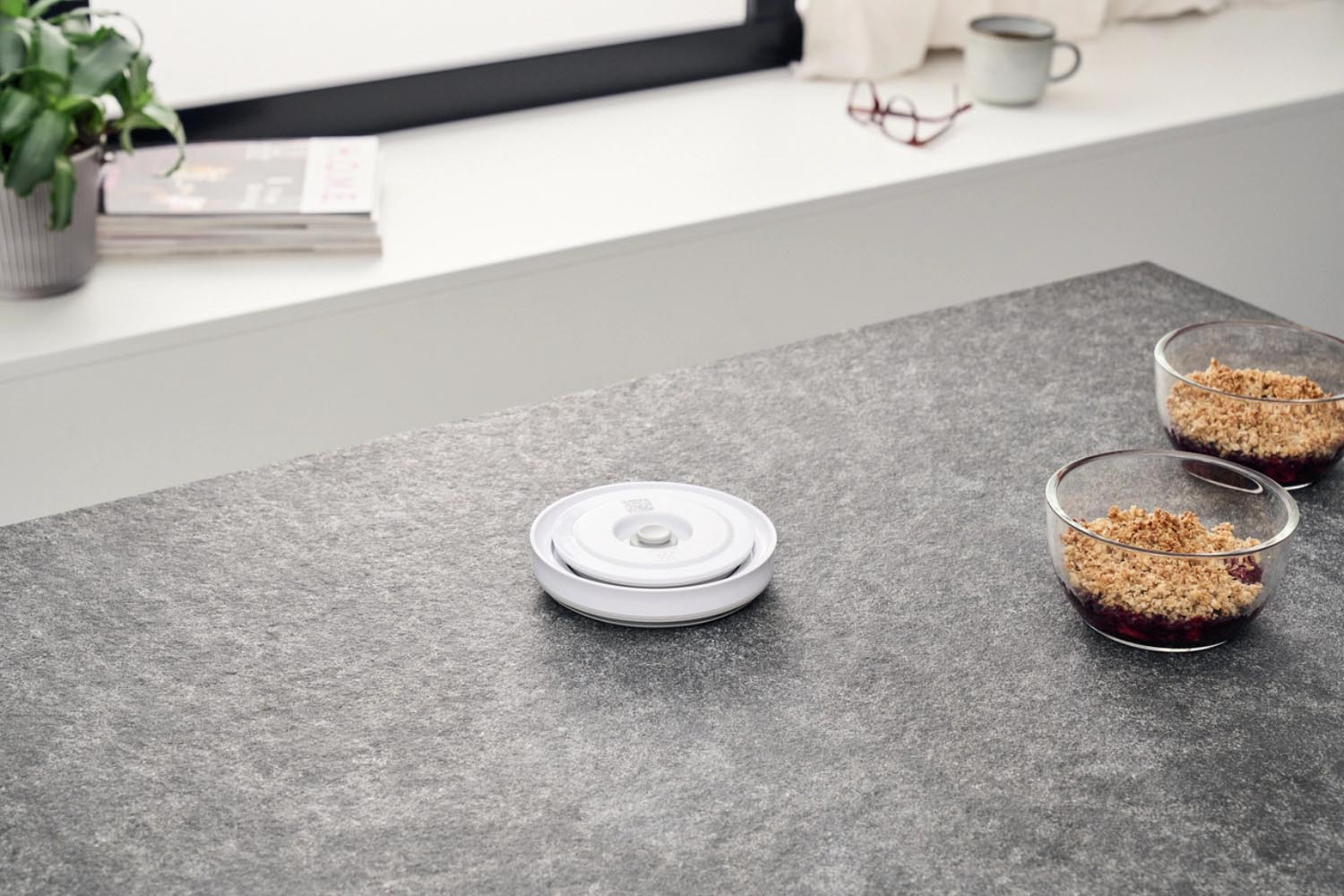 Zwilling Fresh & Save Vakuumdeckel, 12 cm, aus weissem ABS, perfekt für luftdichte Frische und Aufbewahrung in Schalen.