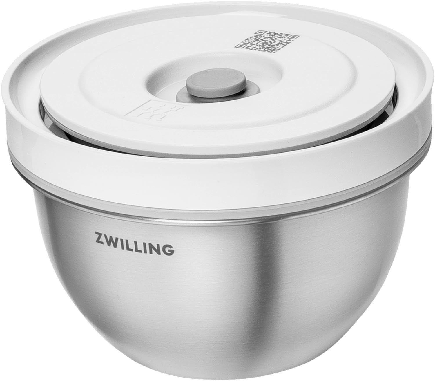 Fresh & Save Bowls Vakuumschüssel S, Edelstahl in Silber präsentiert im Onlineshop von KAQTU Design AG. Aufbewahrungsbeutel ist von Zwilling