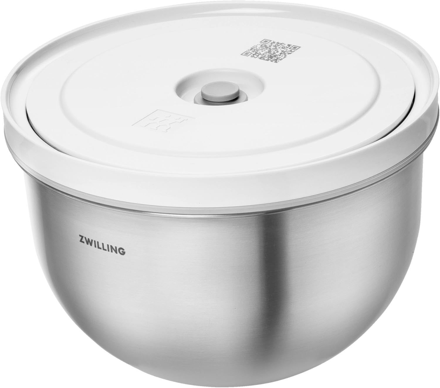 Fresh & Save Bowls Vakuumschüssel M, Edelstahl in Silber präsentiert im Onlineshop von KAQTU Design AG. Aufbewahrungsbeutel ist von Zwilling