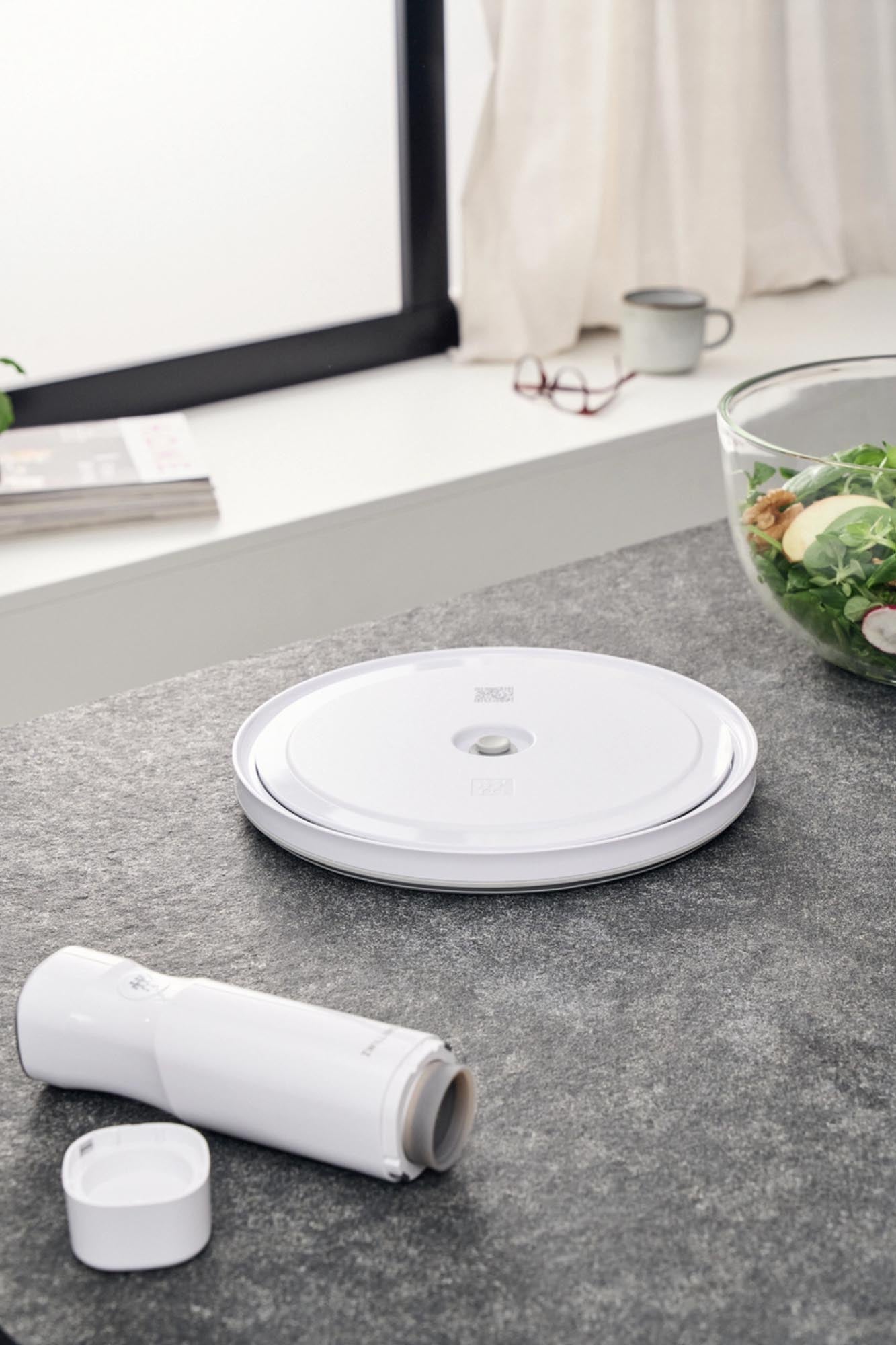 Zwilling Fresh & Save Vakuumdeckel, 24 cm, aus weissem ABS, für luftdichtes Frischhalten mit kompatiblen Behältern, langlebig und praktisch.