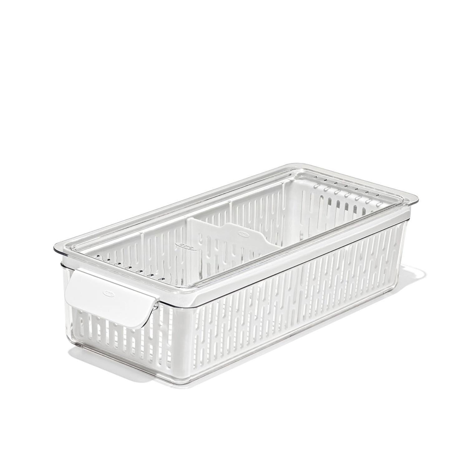 Good Grips Produce Saver Frischhaltebox lang 37.6x15.1x9.1cm in Transparent präsentiert im Onlineshop von KAQTU Design AG. Aufbewahrungsbehälter ist von OXO