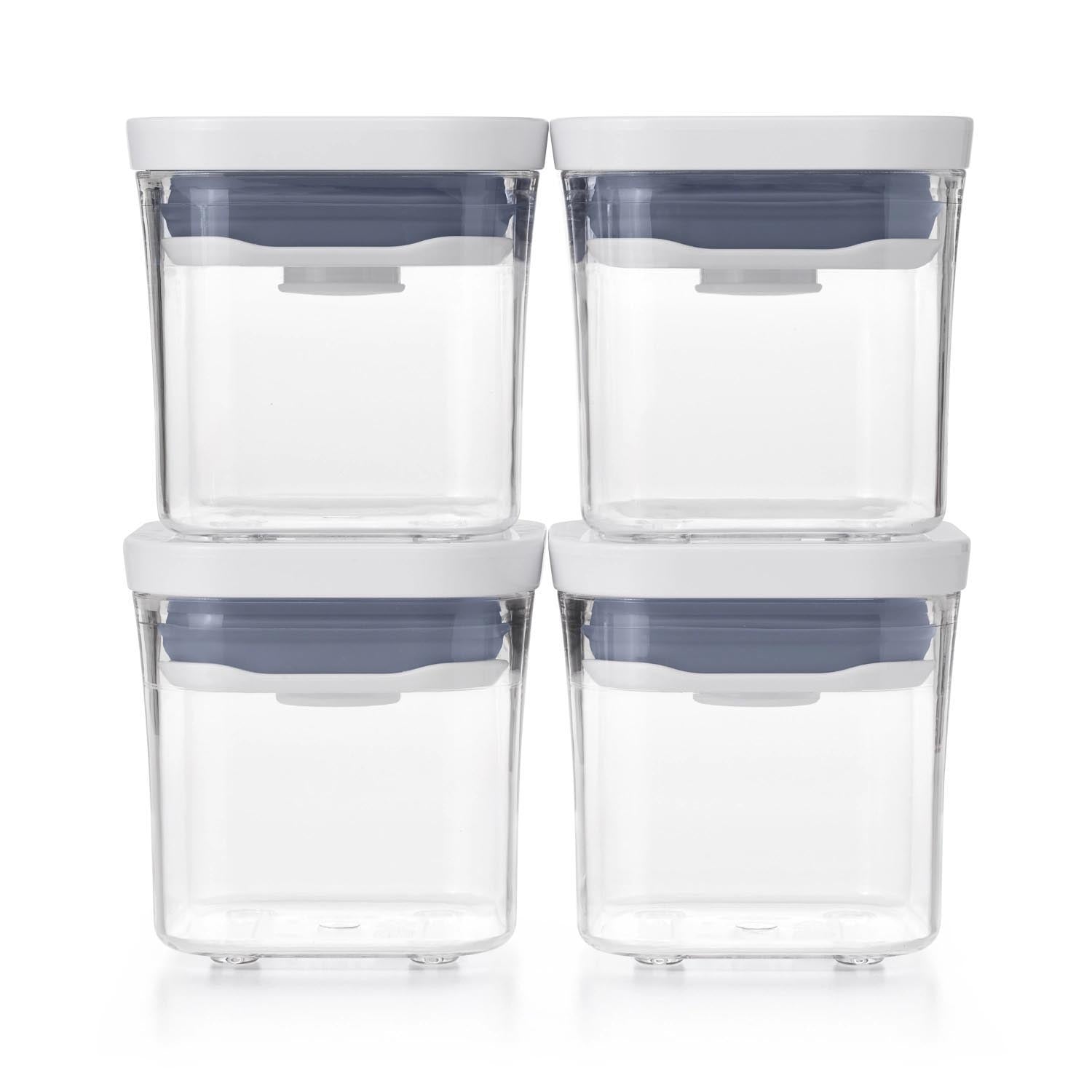 4er Set Good Grips Pop Aufbewahrungsbox Mini 190ml in Transparent präsentiert im Onlineshop von KAQTU Design AG. Aufbewahrungsbehälter ist von OXO
