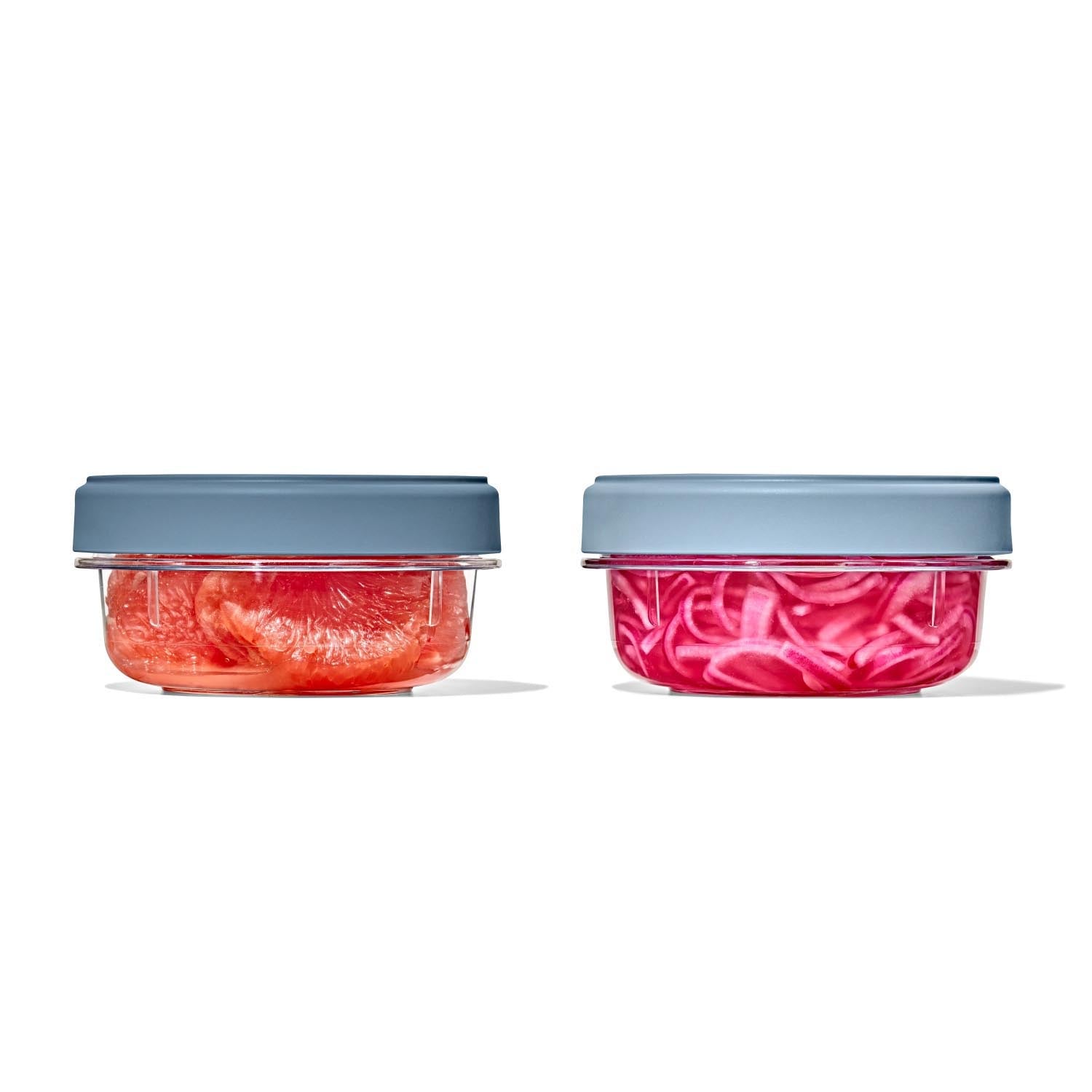 2er Set Good Grips Twist & Stack Aufbewahrungsbox 355ml in Transparent präsentiert im Onlineshop von KAQTU Design AG. Aufbewahrungsbehälter ist von OXO
