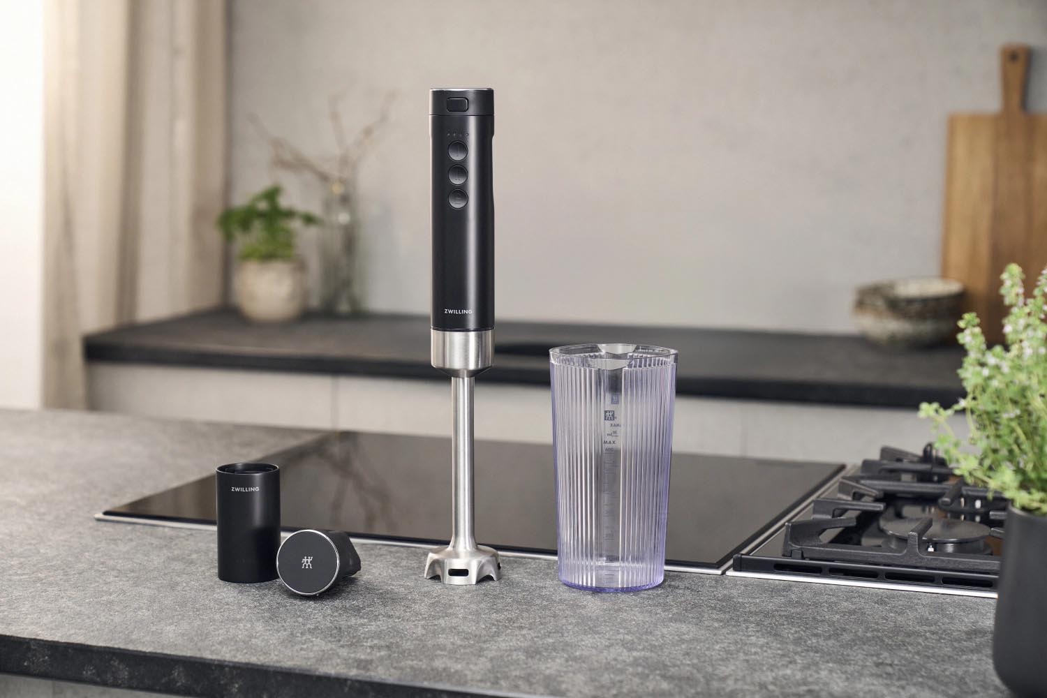Kabelloser Stabmixer von Zwilling, Xtend, ohne Akku, ideal für kreative Rezepte, flexibel und robust für Ihre Küche.