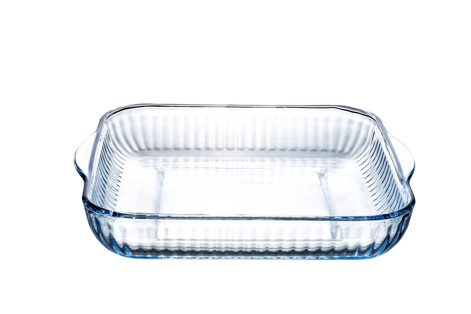 Auflaufform quadr. mit Prägung 30x27.4cm in Transparent präsentiert im Onlineshop von KAQTU Design AG. Backform / Backblech ist von Borart