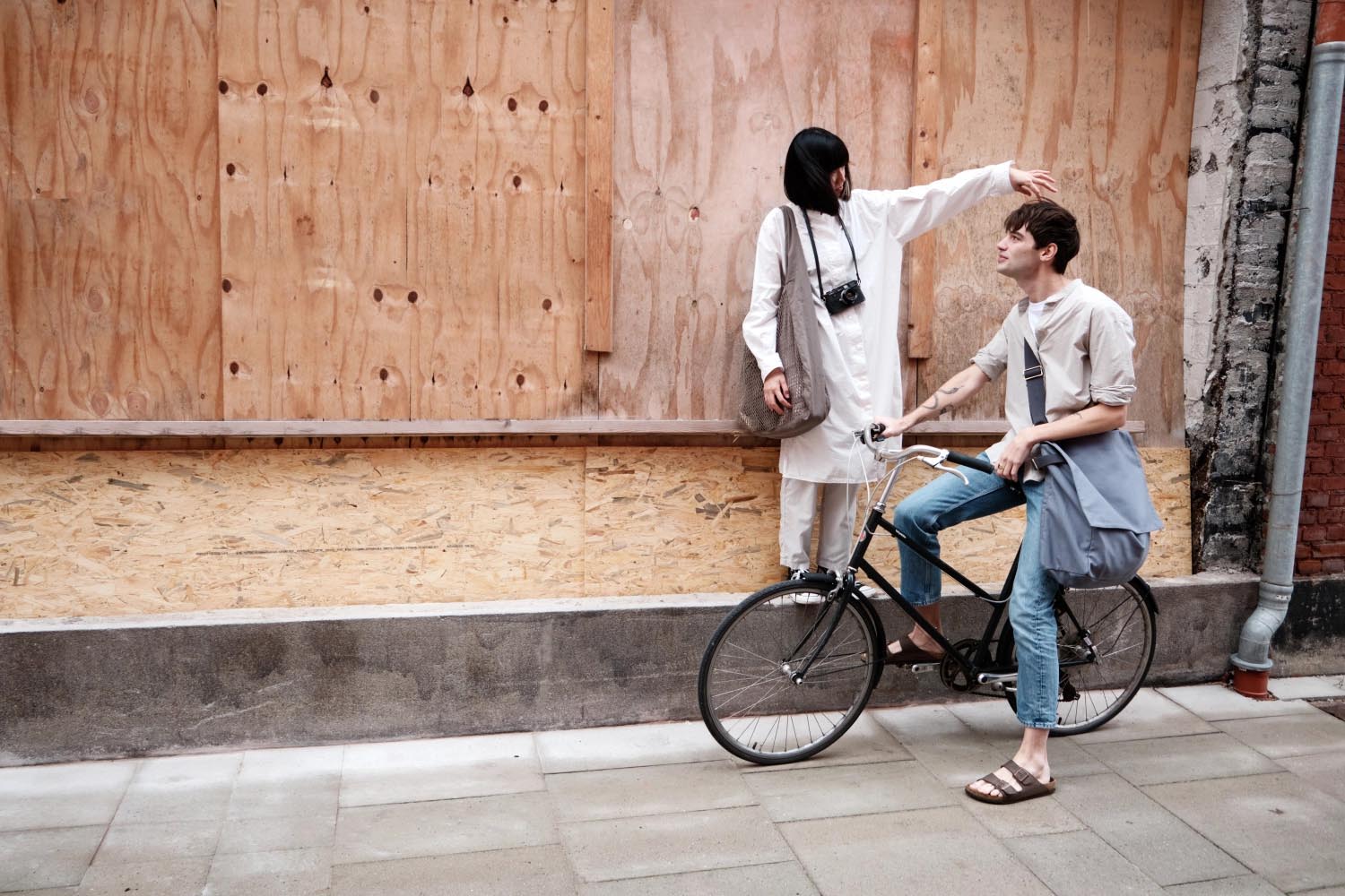 Stilvolle Netztasche aus Bio-Baumwolle in Dusty Lavendel, 44x15x45cm, ideal für nachhaltige Einkäufe und vielseitige Nutzung.
