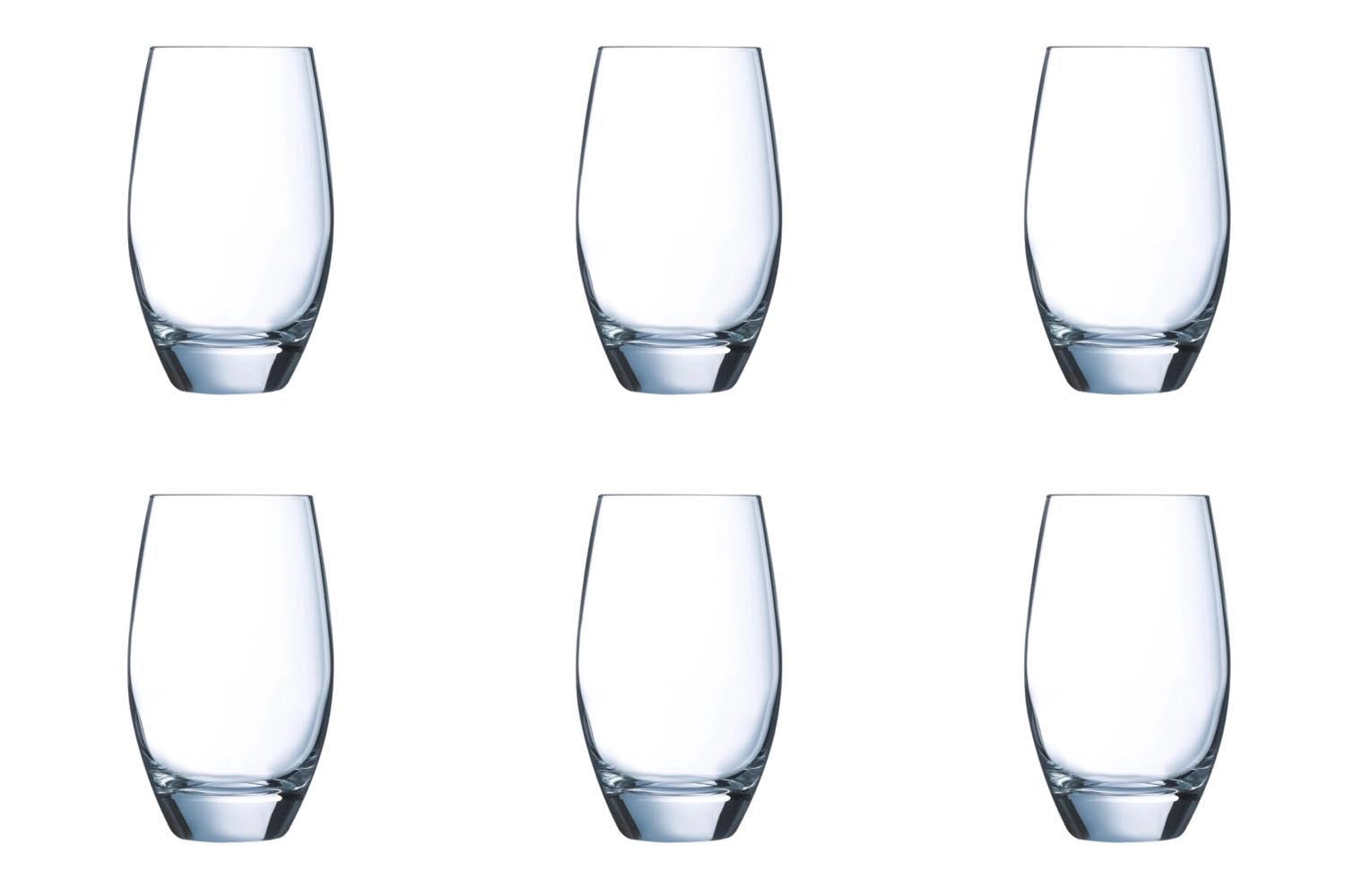 6er Set Malea H/B Becher 0.35lt in Transparent präsentiert im Onlineshop von KAQTU Design AG. Glas ist von Arc