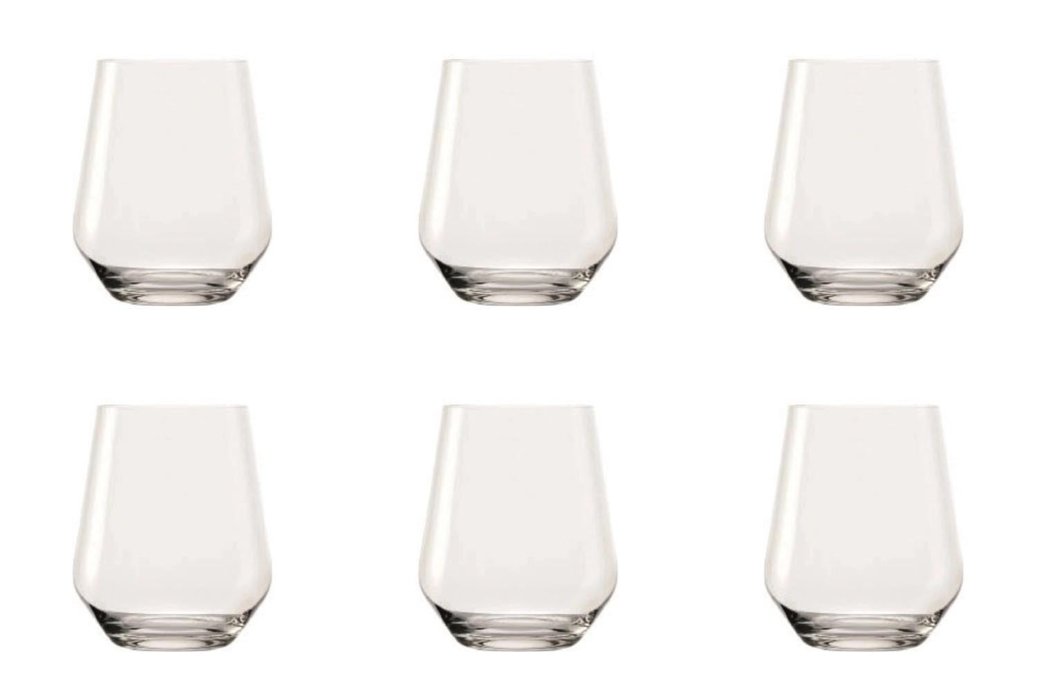 6er Set Quatrophil Whisky Tumbler 370ml H: 100mm in Transparent präsentiert im Onlineshop von KAQTU Design AG. Glas ist von Stölzle