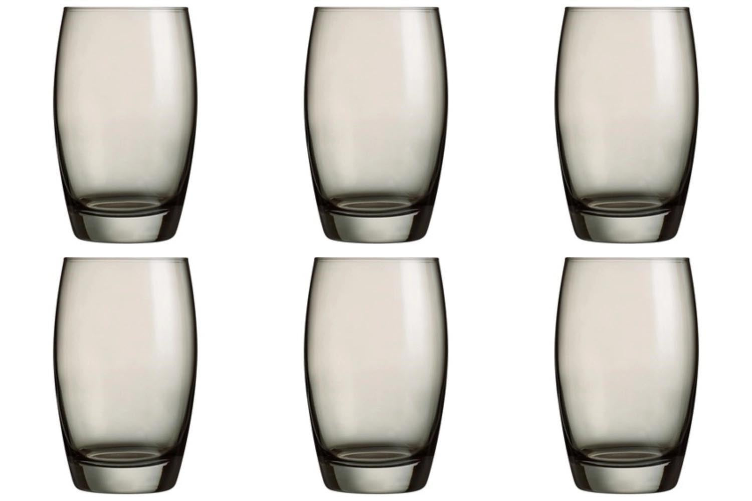 6er Set Salto Color Studio grau Wasserglas 0.35lt H12.1cm in Grau präsentiert im Onlineshop von KAQTU Design AG. Glas ist von Arc