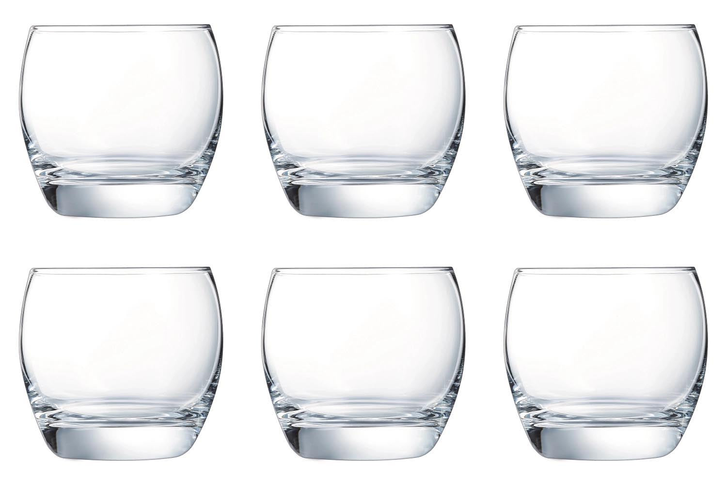 6er Set Salto Becher 0.32lt D8.9cm H8.3cm in Transparent präsentiert im Onlineshop von KAQTU Design AG. Glas ist von Arc