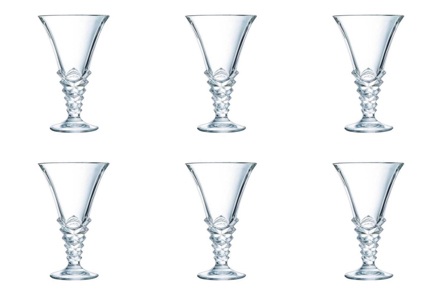 6er Set Palmier Sundae Becher 0.37lt in Transparent präsentiert im Onlineshop von KAQTU Design AG. Glas ist von Arc