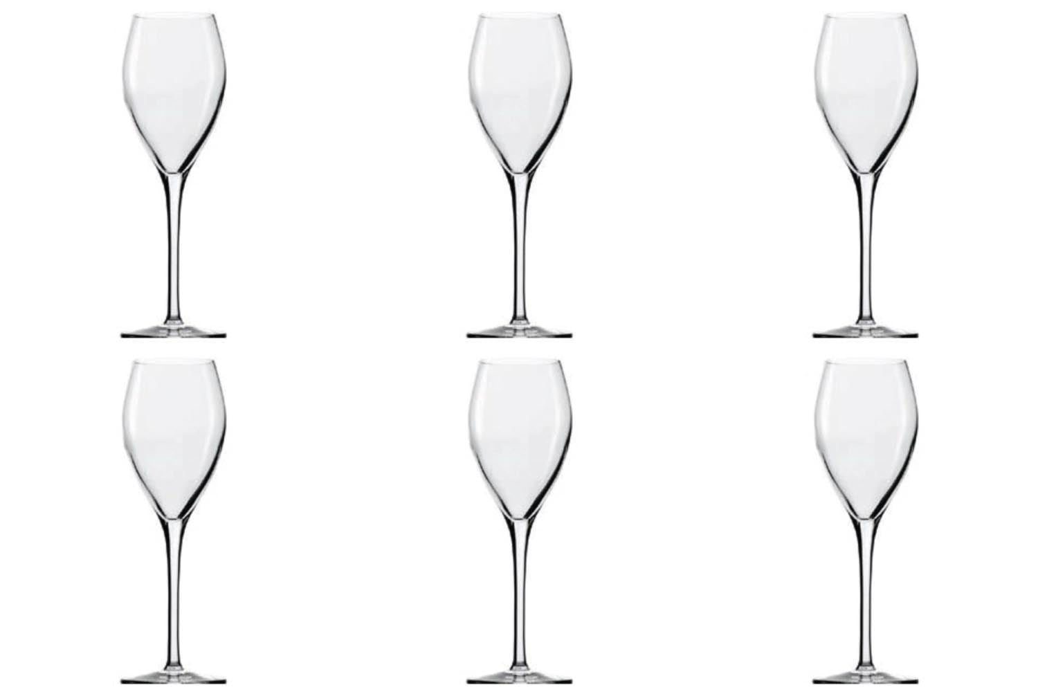 6er Set Sparkling&Water Champagnerkelch 210ml 1dl geeicht in Transparent präsentiert im Onlineshop von KAQTU Design AG. Glas ist von Stölzle