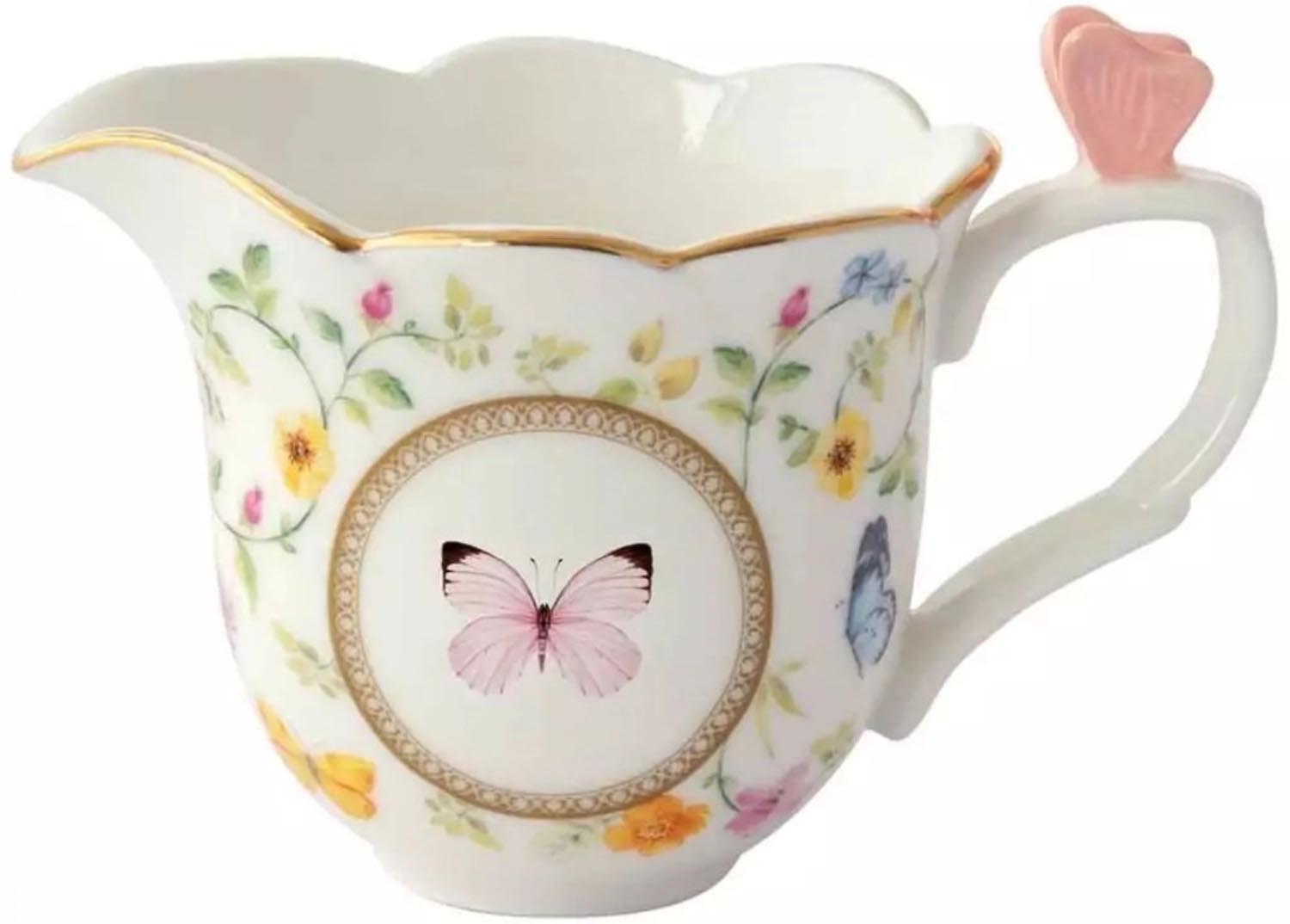 Dancing Butterflies Milchkännchen 220ml Porzellan in Mehrfarbig präsentiert im Onlineshop von KAQTU Design AG. Kanne ist von Easy Life