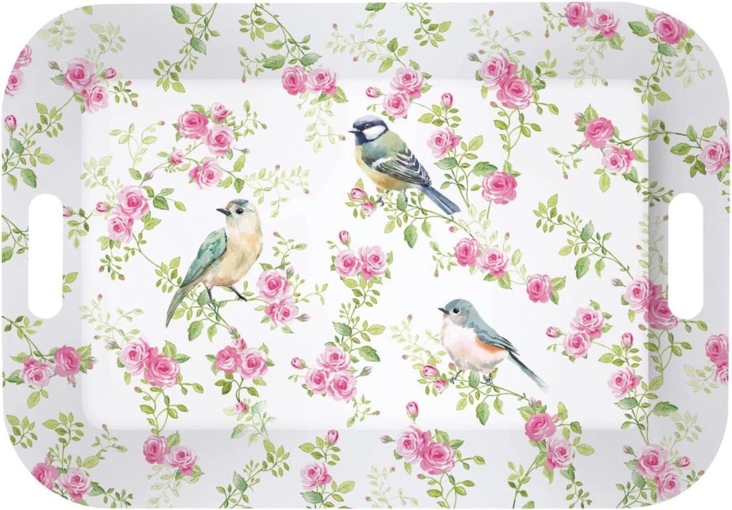 Spring Time Tablett mit Griffen 40x21cm in Mehrfarbig präsentiert im Onlineshop von KAQTU Design AG. Tablett ist von Easy Life