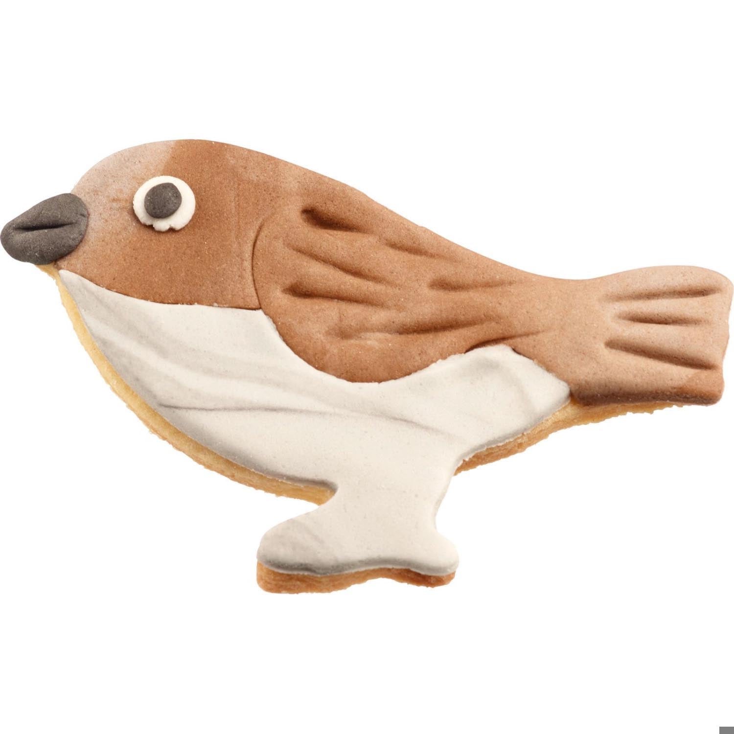 Hochwertige Ausstechform Spatz 8cm von Westmark, ideal für Vogel-Motive und kreative Backprojekte. Robust und langlebig.