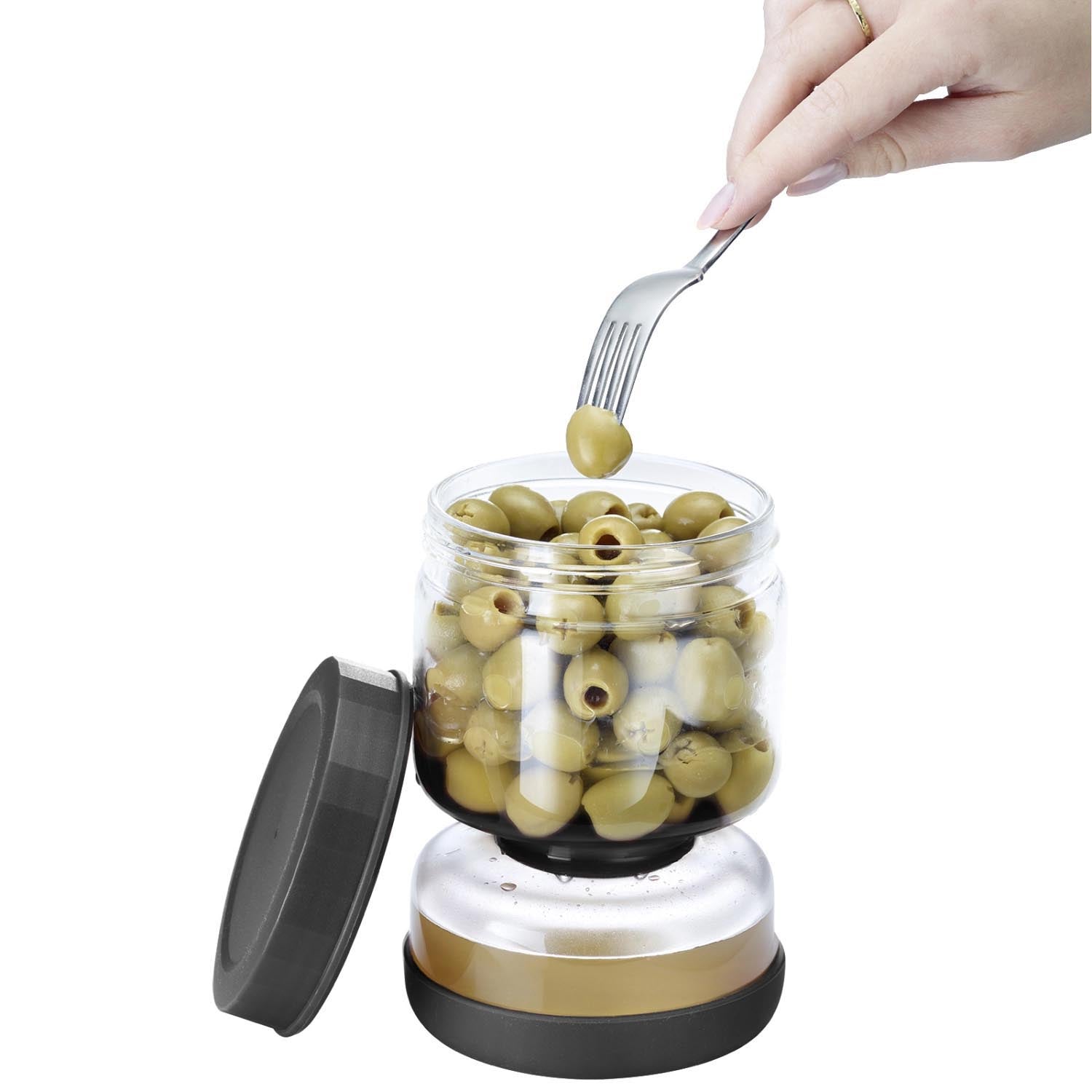 Robustes 750ml Abtropfglas von Westmark, perfekt zum Abtropfen und Lagern von Lebensmitteln, vielseitig und praktisch im Alltag.