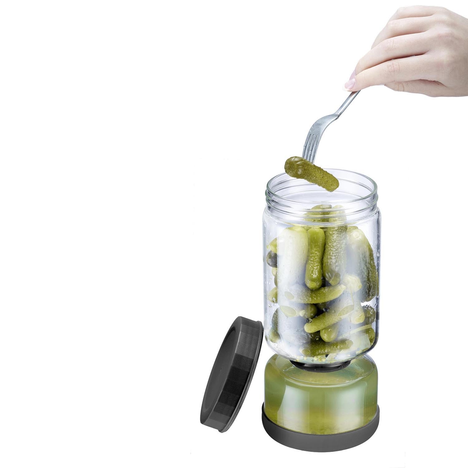 Abtropfglas von Westmark, 1300 ml, perfekt zum Abtropfen und Aufbewahren von Lebensmitteln, praktisch und vielseitig einsetzbar.