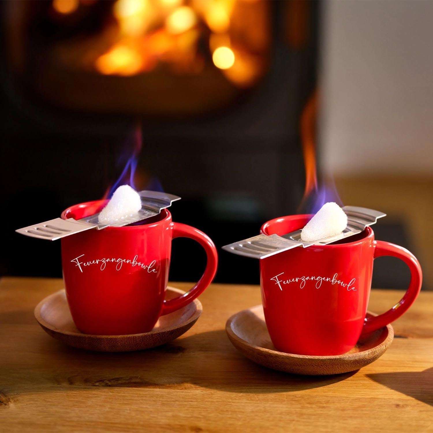 Set mit 4 Zuckerzangen von Westmark, perfekt für Feuerzangenbowle und festliche Anlässe, für stilvolle Getränkezubereitung.