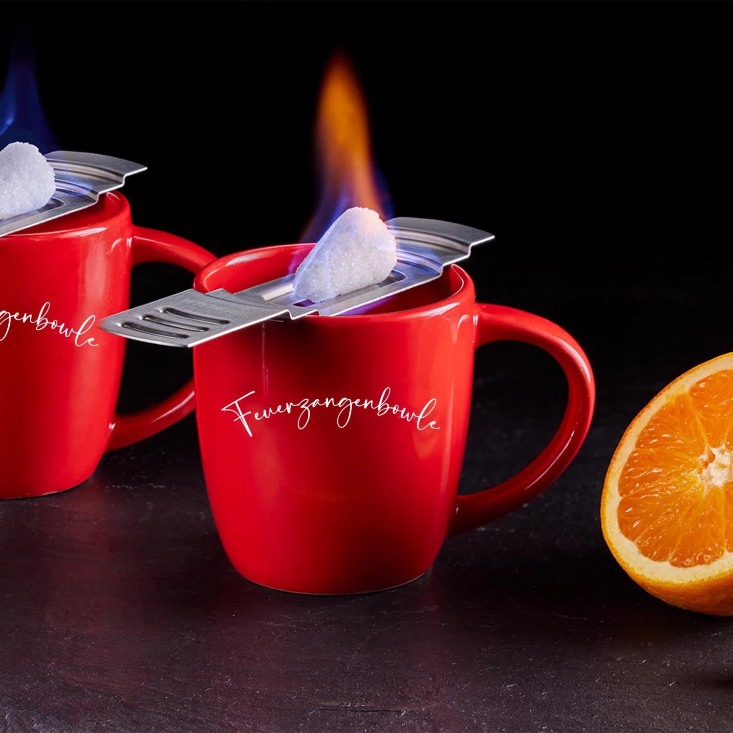 Set aus 4 Zuckerzangen von Westmark, perfekt für Feuerzangenbowle, robust und ideal für festliche Getränke und gesellige Anlässe.