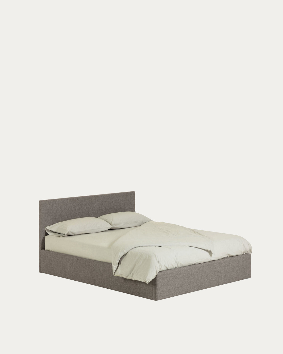 Nahiri Bett mit Stauraum in Grau für Matratze 150 x 200 cm in Grau präsentiert im Onlineshop von KAQTU Design AG. Bett ist von Kave Home