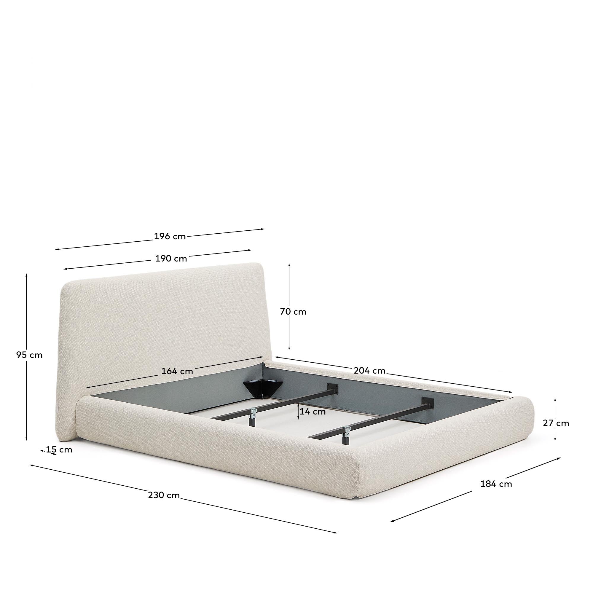 Elegantes Bett Martina in tiefem Grün, ausgestattet mit abnehmbarem Lammfellimitat, ideal für Matratzen der Größe 160 x 200 cm, nachhaltig zertifiziert.