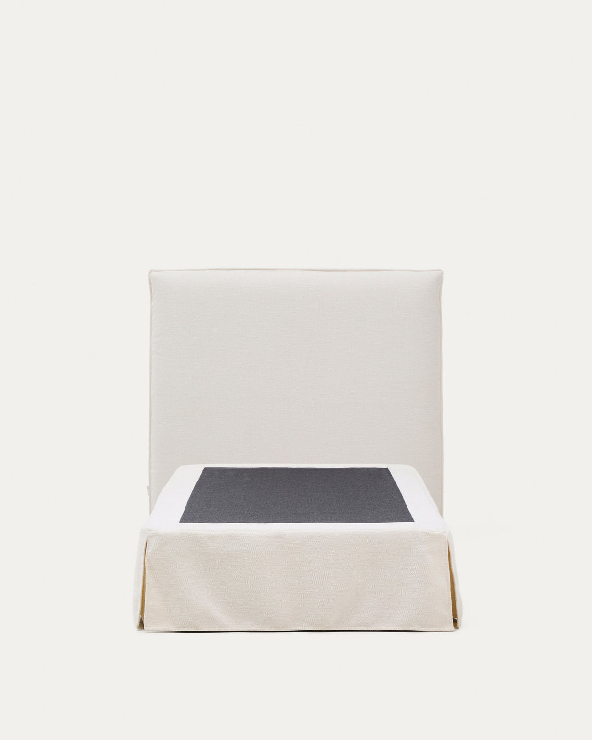Abziehbares Bett Jaira in weisser Chenille für Matratzengrösse 90 x 200 cm, FSC Mix Credit in präsentiert im Onlineshop von KAQTU Design AG. Bett ist von Kave Home