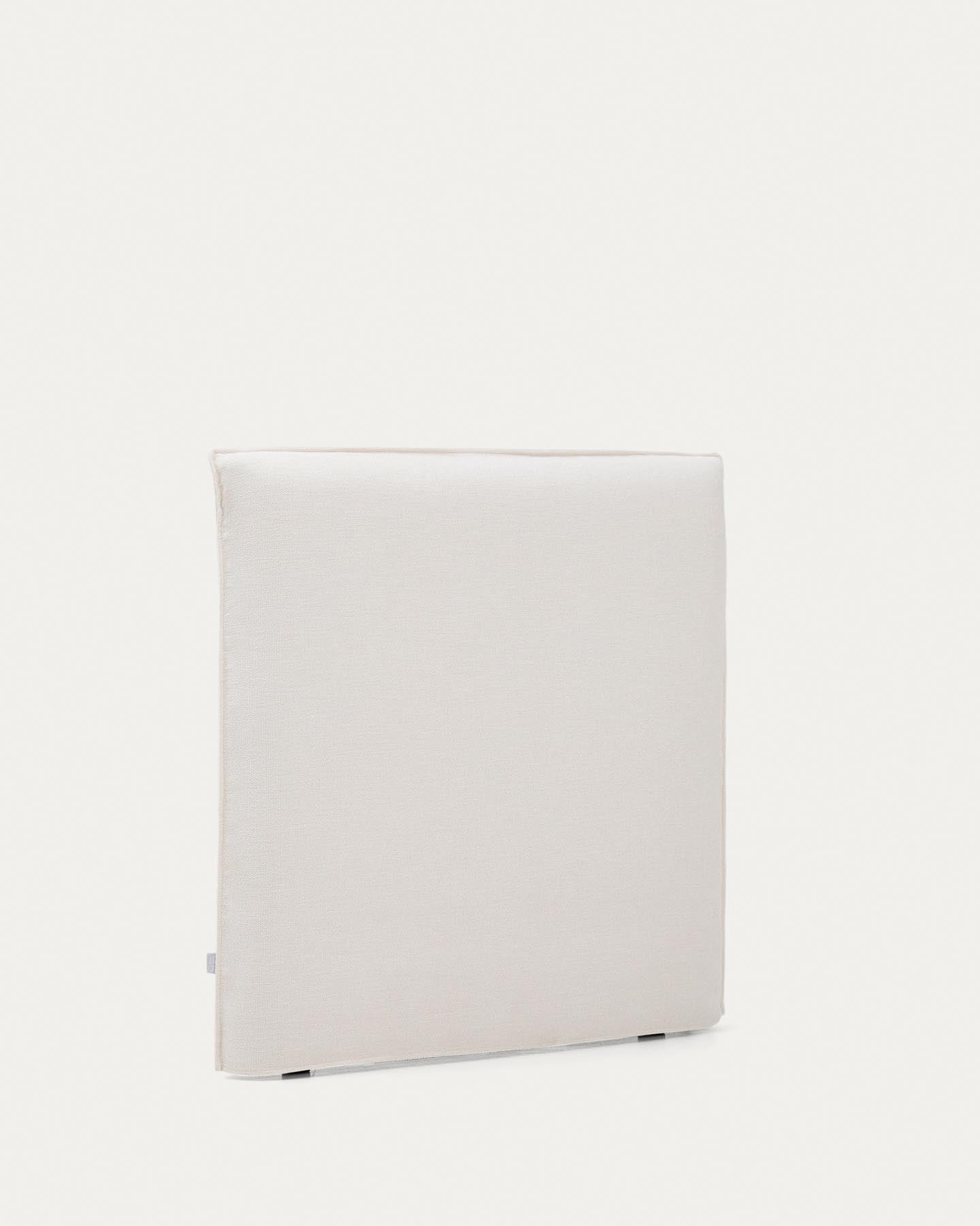 Abziehbares Bettkopfteil Jaira in weißer Chenille für Betten bis 90 cm, FSC Mix Credit in präsentiert im Onlineshop von KAQTU Design AG. Zubehör Bett ist von Kave Home